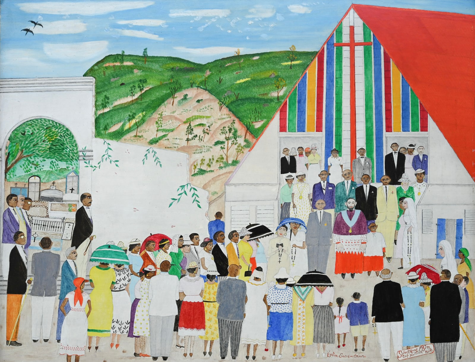 Sènéque Obin, Eglise Sacre-Coeur, Cap-Haitien, c. 1959