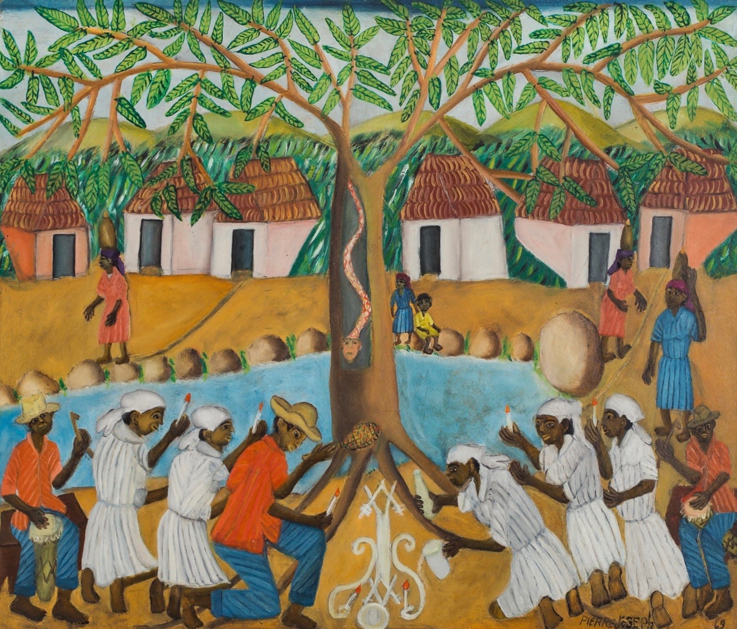 Pierre Joseph-Valcin, Ceremony Damballa, 1970