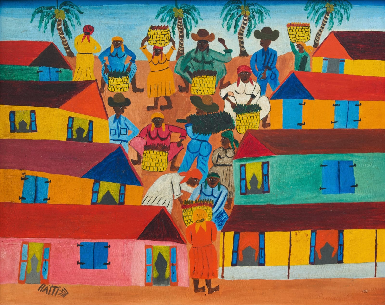Anonymous/Unknown, Village Houses, c. 1944-1946
