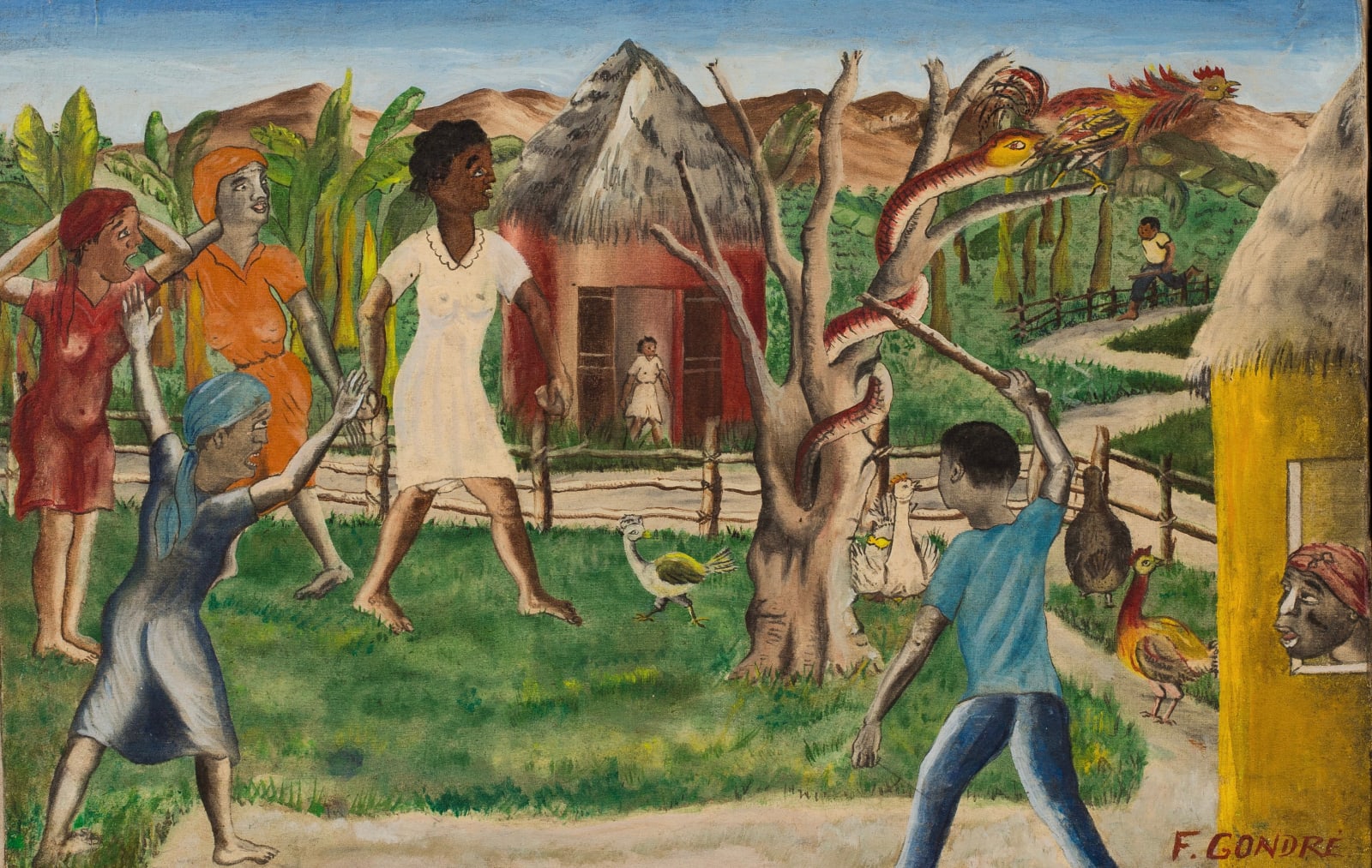 François Gondré, Chasing Away Snake, 1951