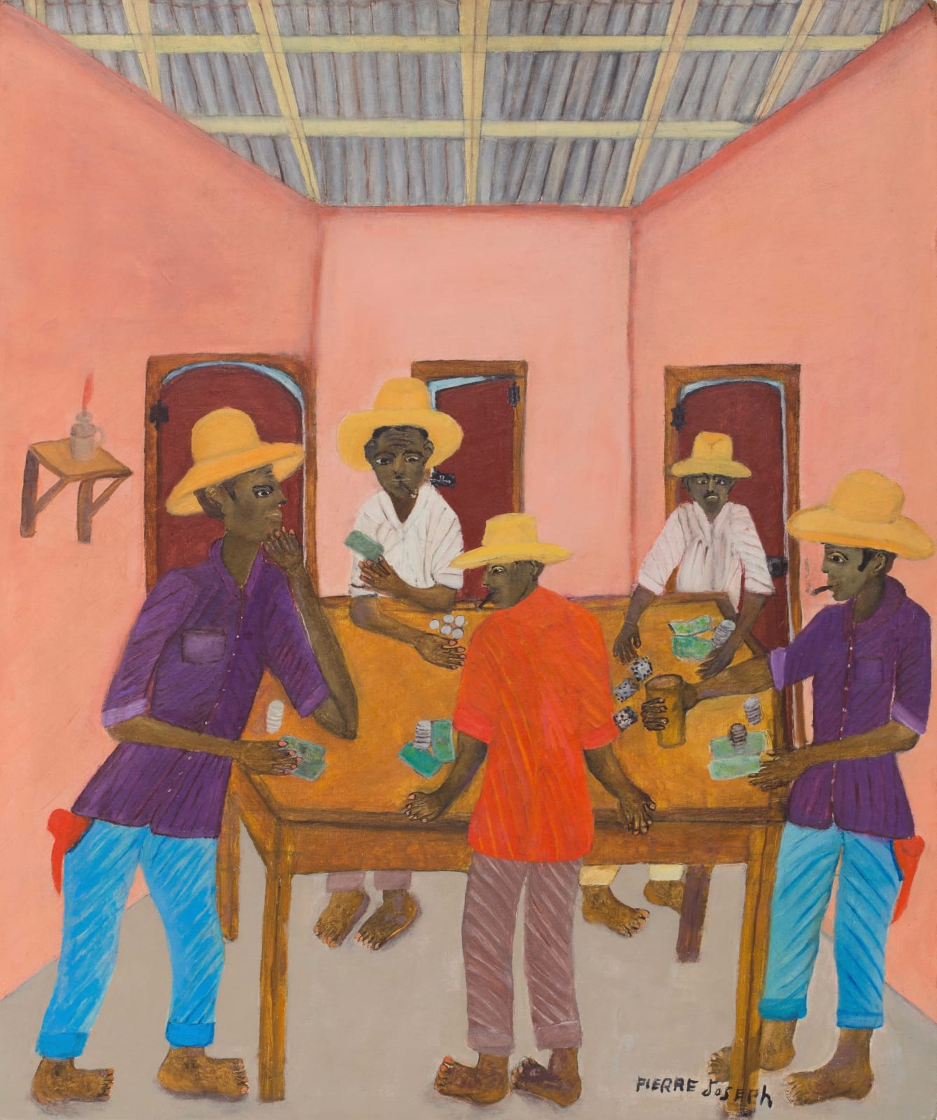 Pierre Joseph-Valcin, Card Players, 1970