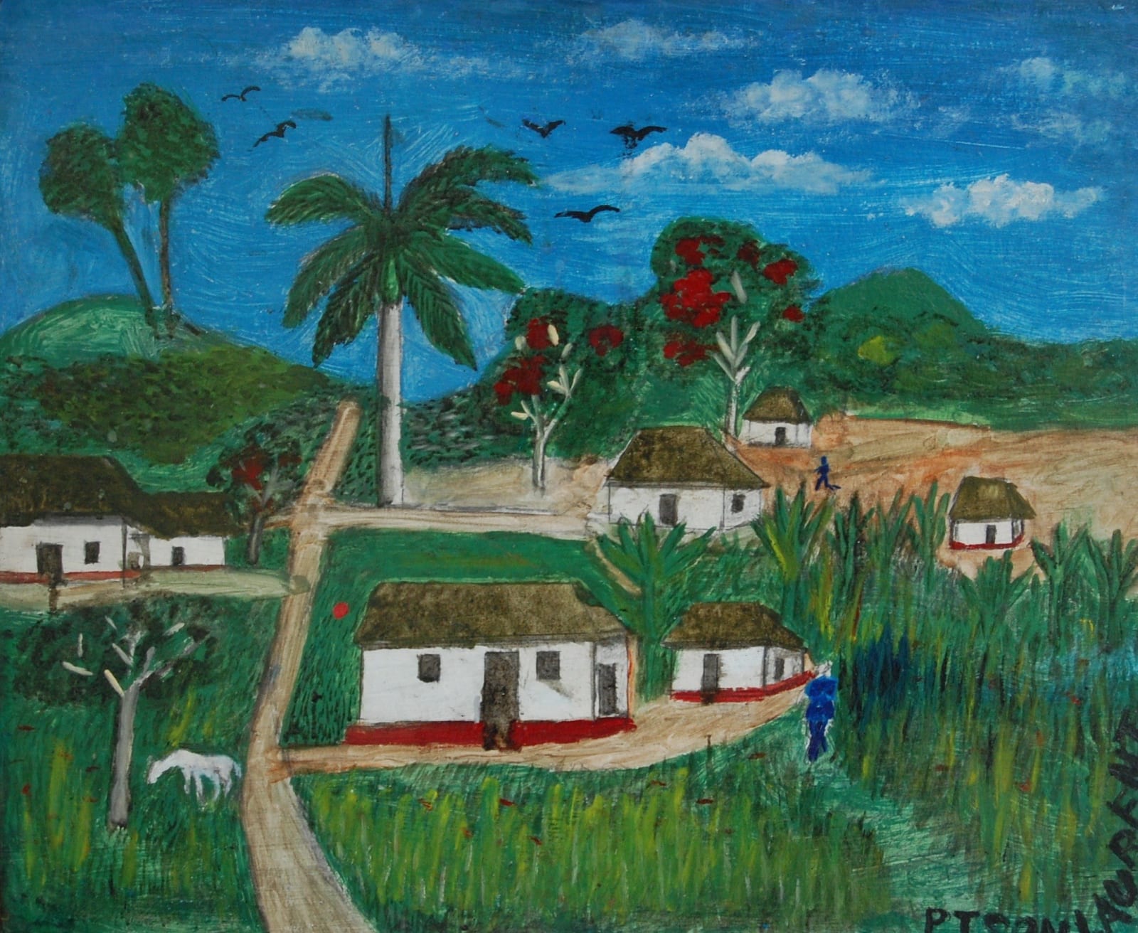 Peterson Laurent, Country Landscape, c. 1957