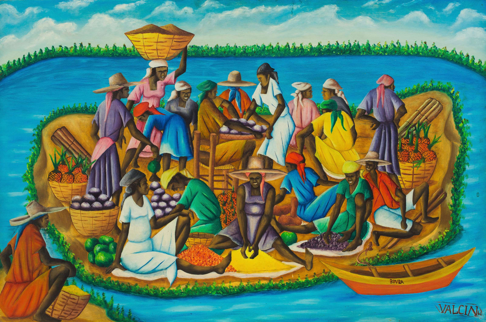Gerard Valcin, Untitled (Island Market, 1964