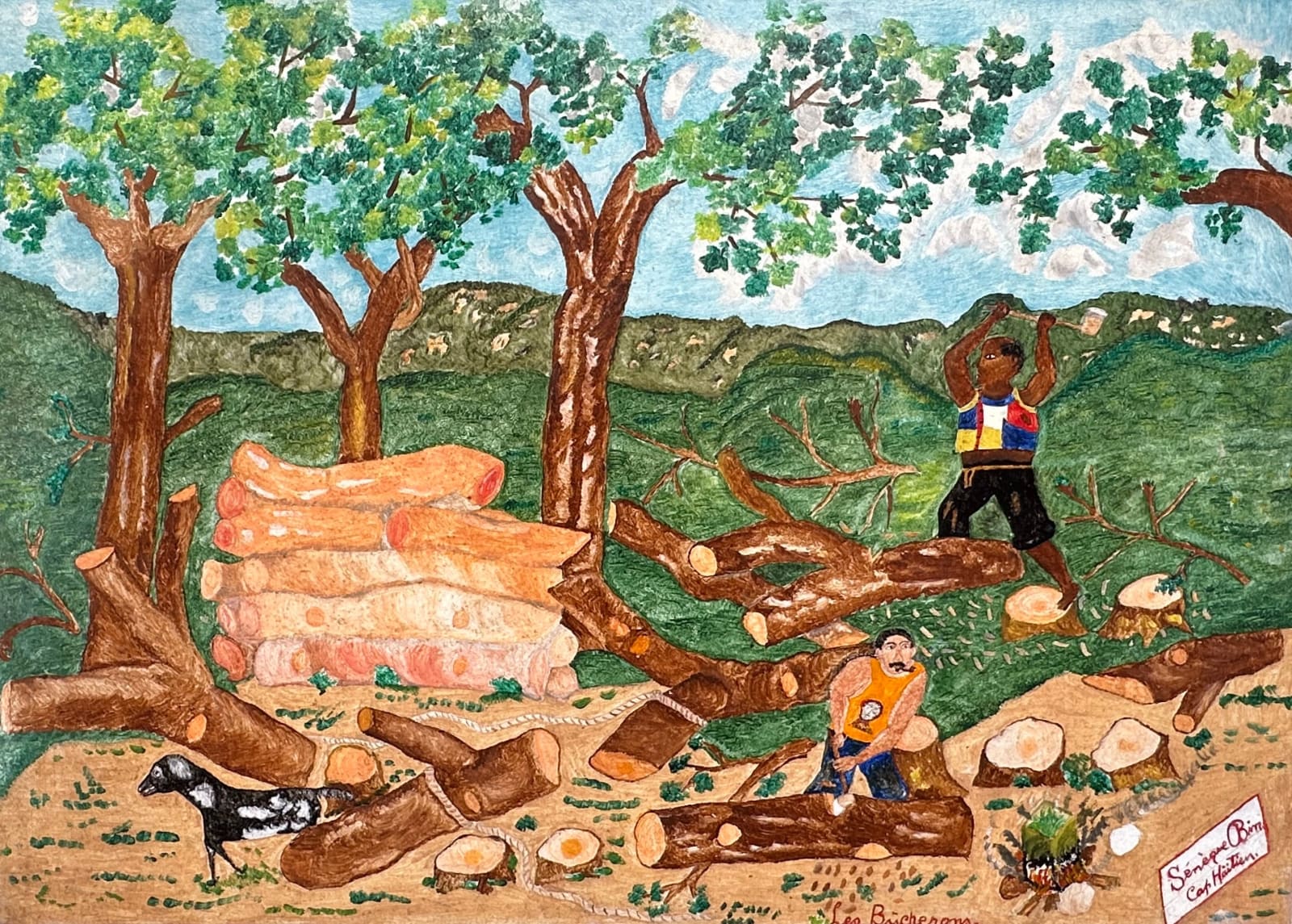 Sènéque Obin, Les Bûcherons, late 1940's