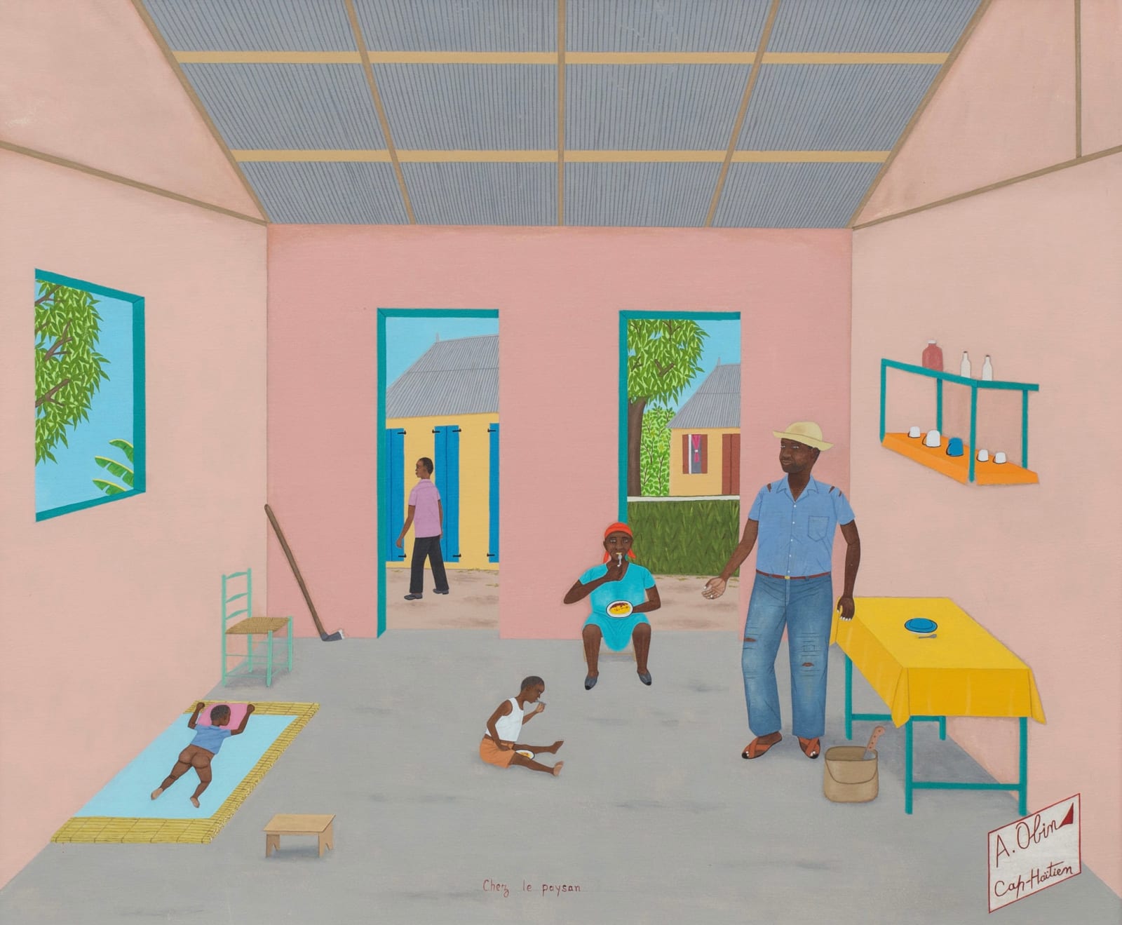 Antoine Obin, Chez le paysan, c. 1970's