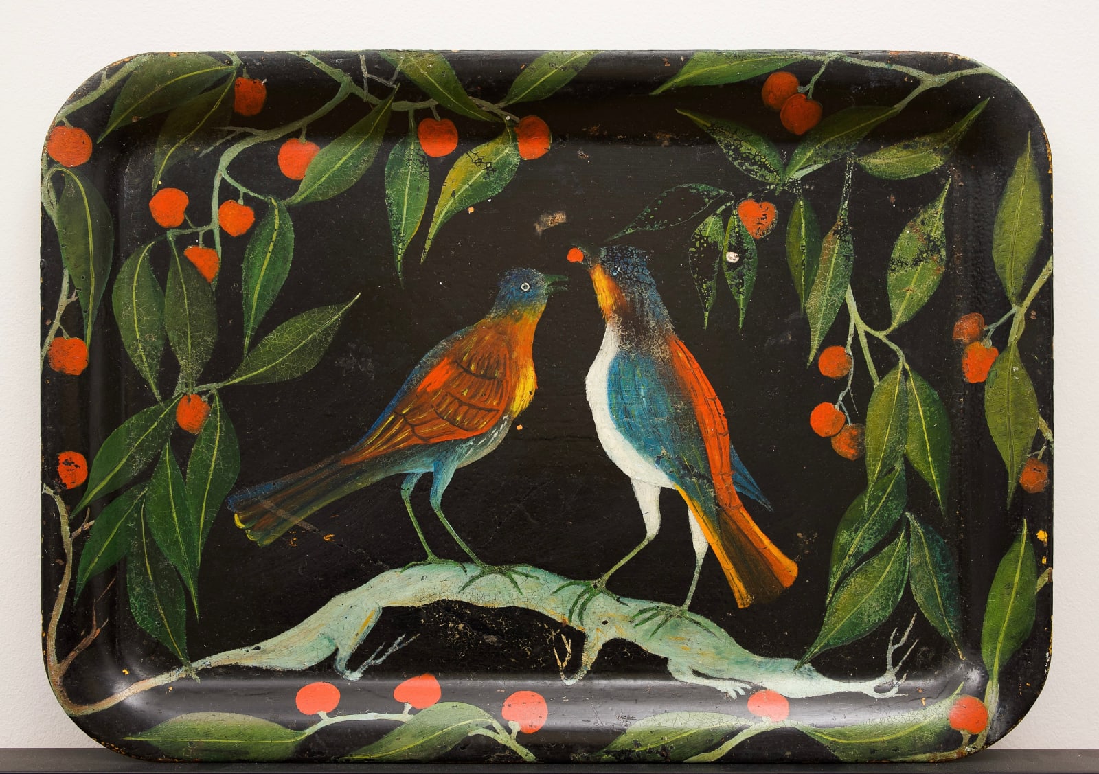 Jasmin Joseph, Birds Sharing Fruit , 1950's