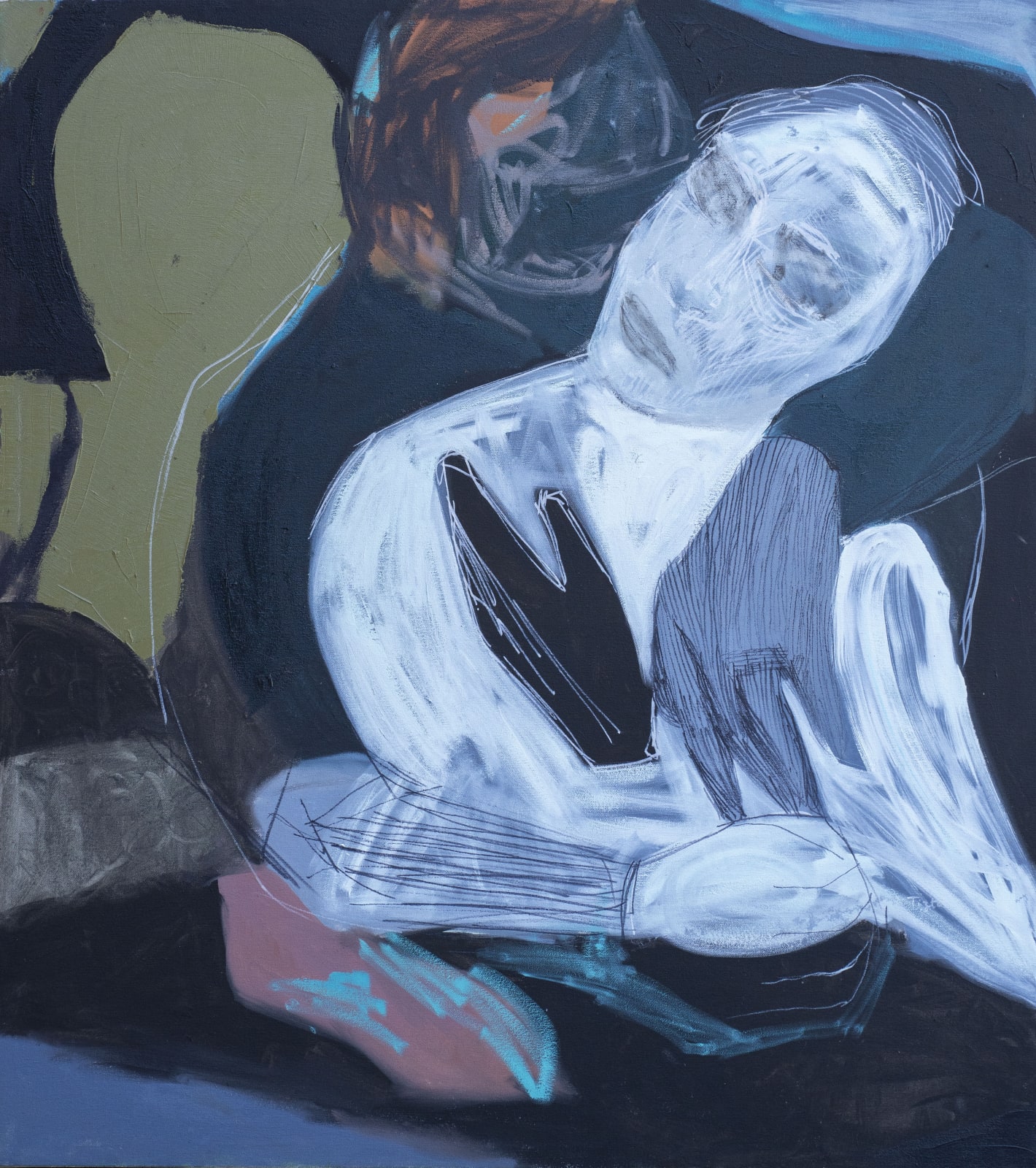 Tizta Berhanu, Black with White, 2024