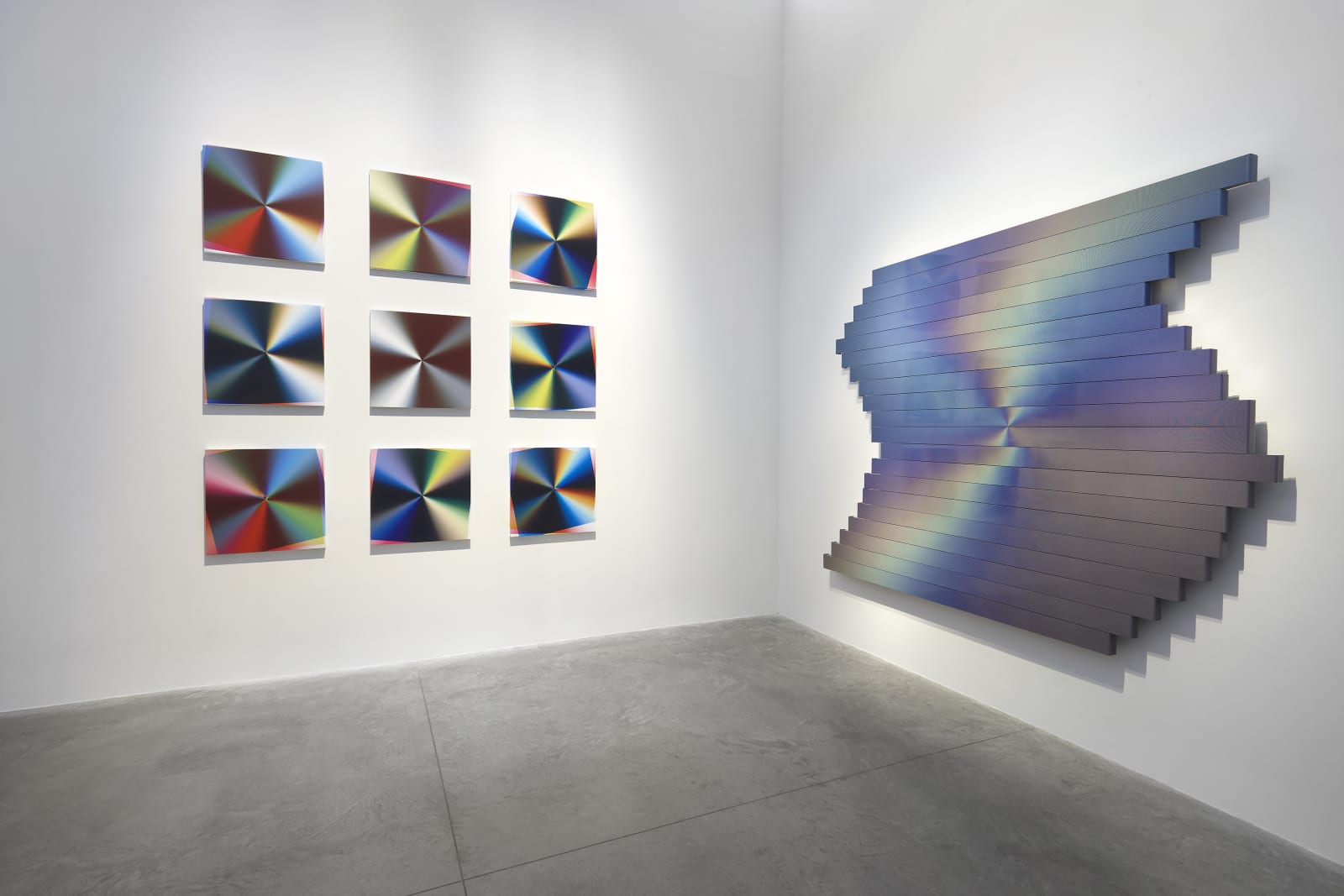 Felipe Pantone: Metallic Contact, albertz benda, NY. April 7 - May 14, 2022. Photo: Thomas Mueller