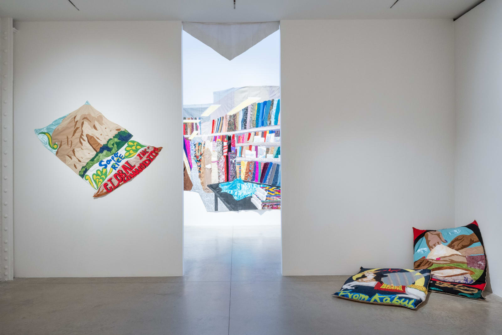 Hangama Amiri: Wandering Amidst the Colors. albertz benda, New York. April 1 - May 1, 2021. Photo: Casey Kelbaugh