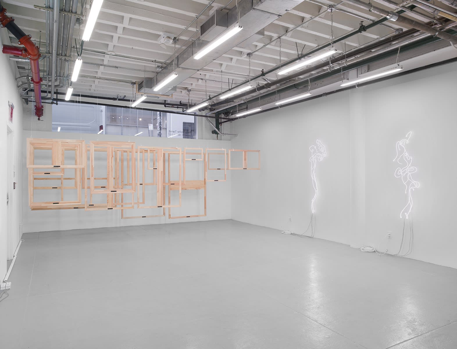 Fiete Stolte: Transit. Installation view. albertz benda, new york. Photo by Christopher Burke Studio