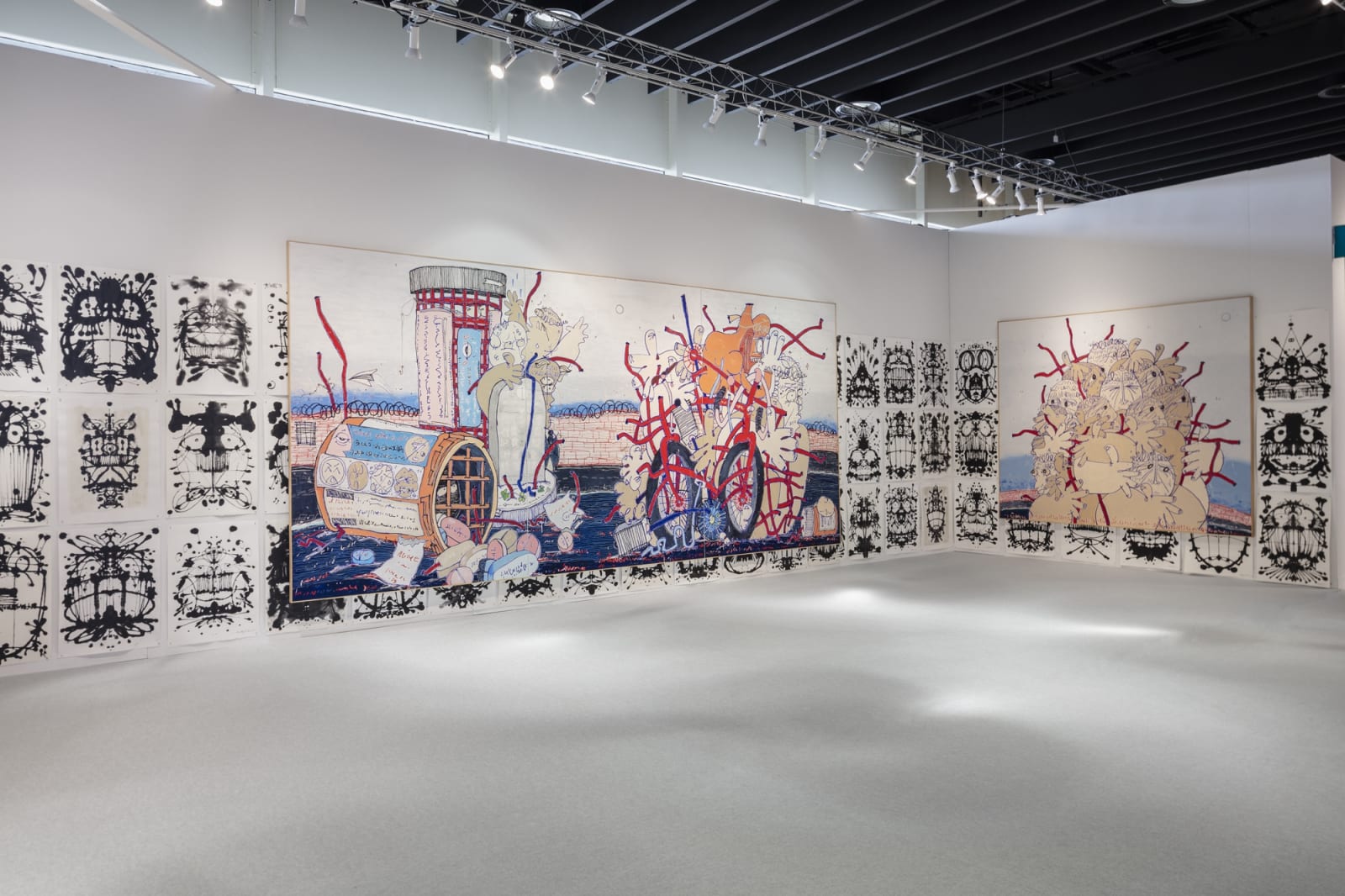 Installation view: Timothy Curtis, The Armory Show, New York. March 4-8, 2020