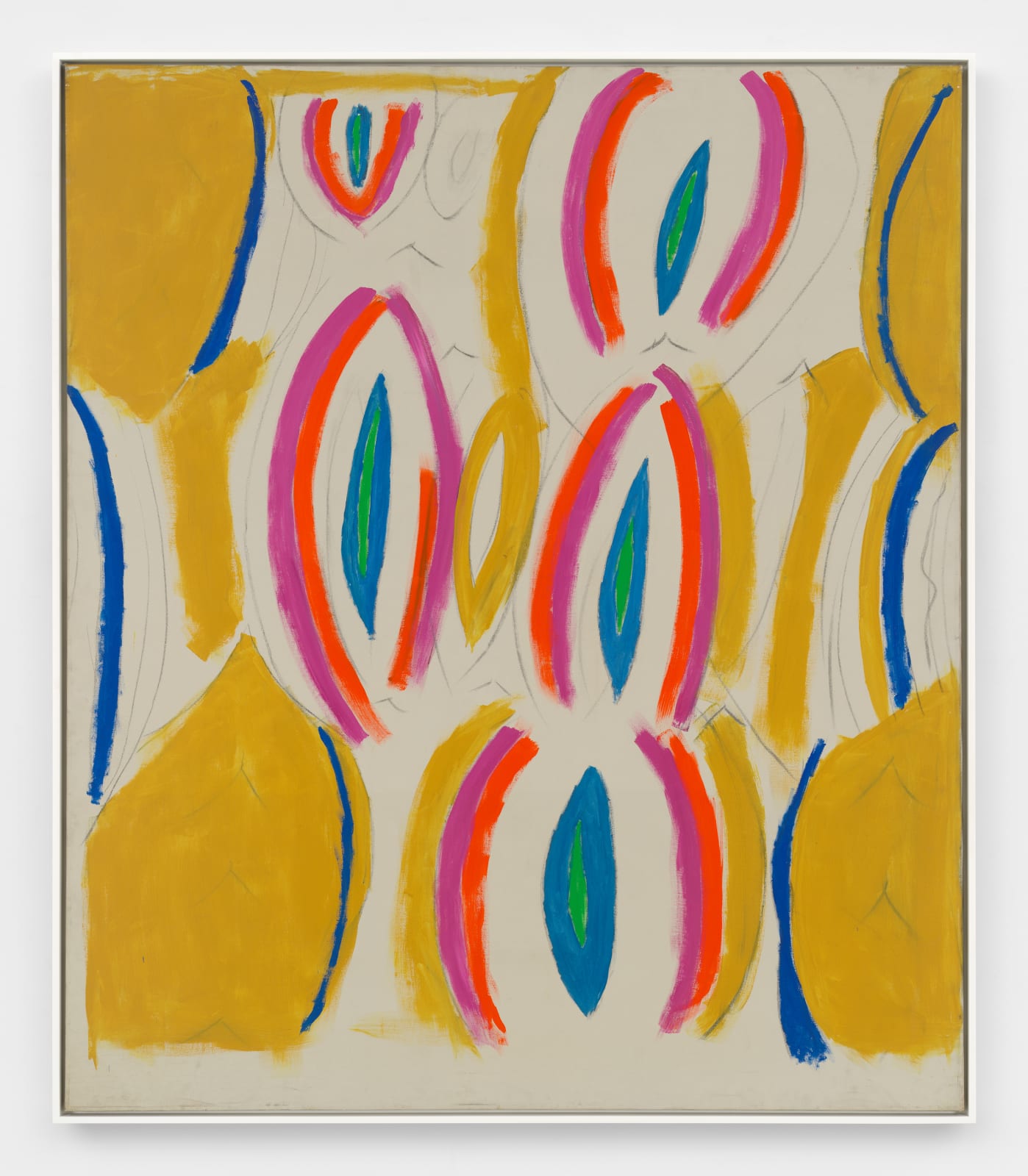 Betty Parsons, Seeds, 1970, Charcoal and acrylic on canvas