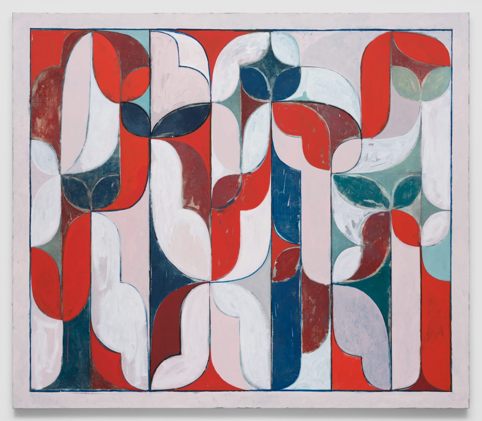 Untitled (Arabesque Composition), 2024 Oil, oil crayon, and pencil on linen 66 x 76 in (167.6 x 193 cm)