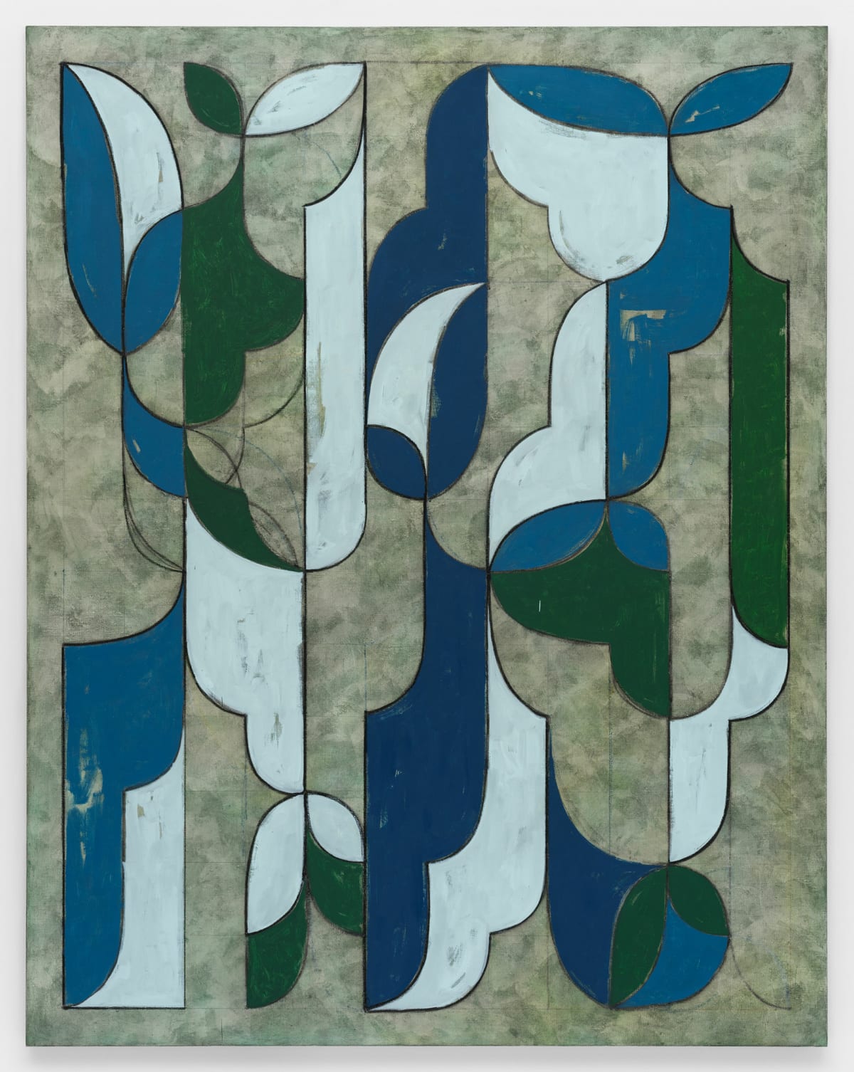Wandering Wonderer, 2022 Oil, oil crayon and pencil on linen 84 x 66 inches (213.4 x 167.7 cm)