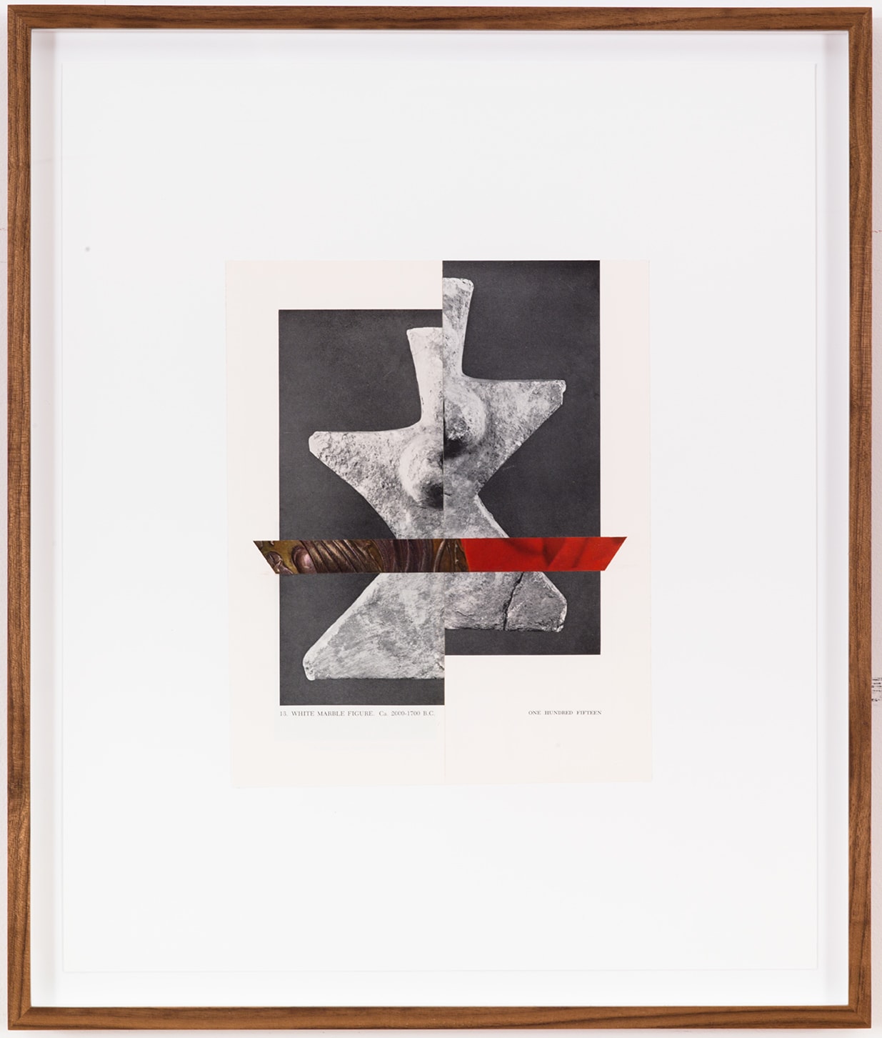 Untitled (from the series, 7000 Years), 2014 Book pages on paper 17 x 14 in (43.18 x 35.56 cm)