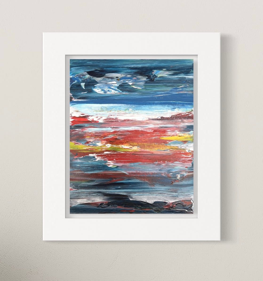 25x20cm Evening Cloud Framed
