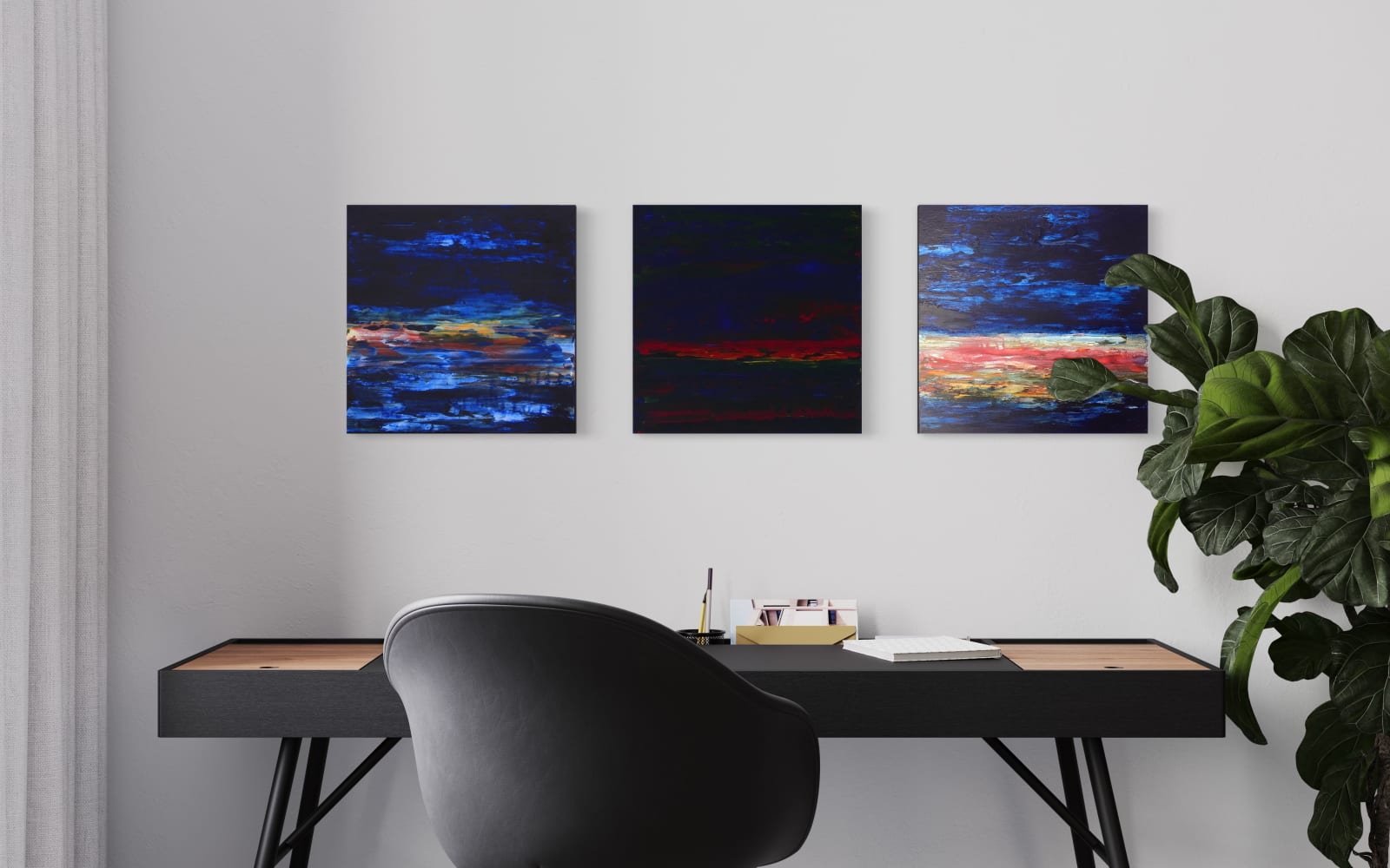 Evening Tide 2 40x40cm