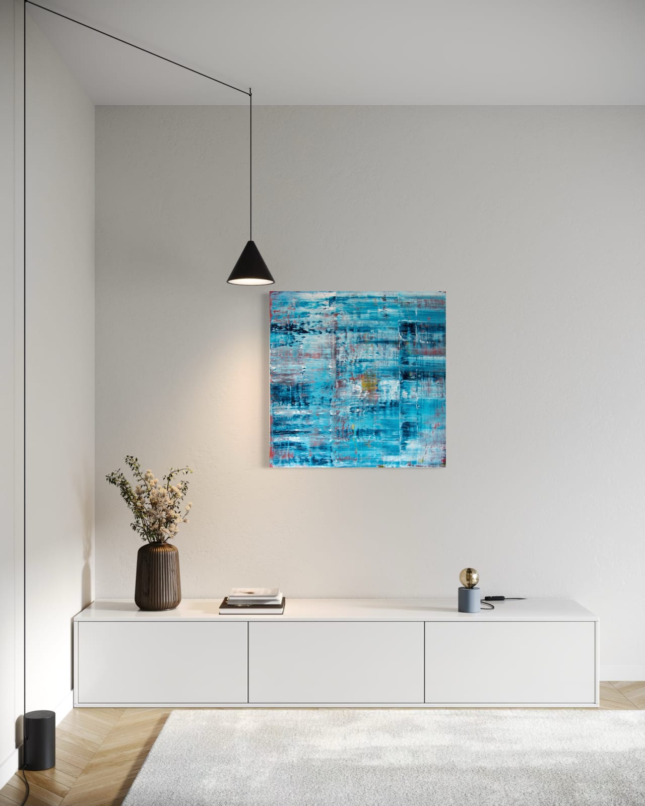 91 x 91cm Harbour Reflections