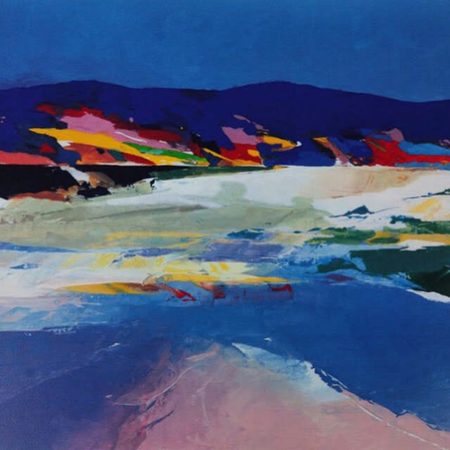 Donald Hamilton Fraser RA, Beachscape, Sutherland, 2003