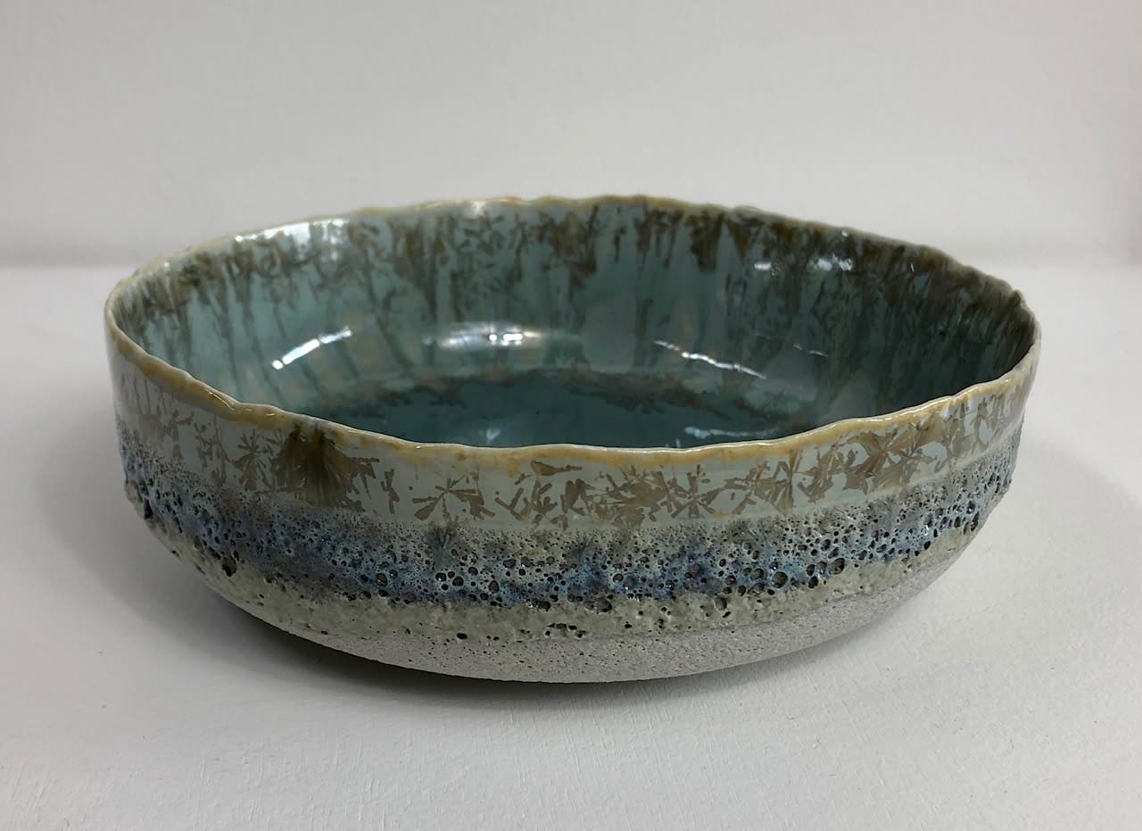 Hilary Laforce, Hare's fur teabowl (flat), 2019