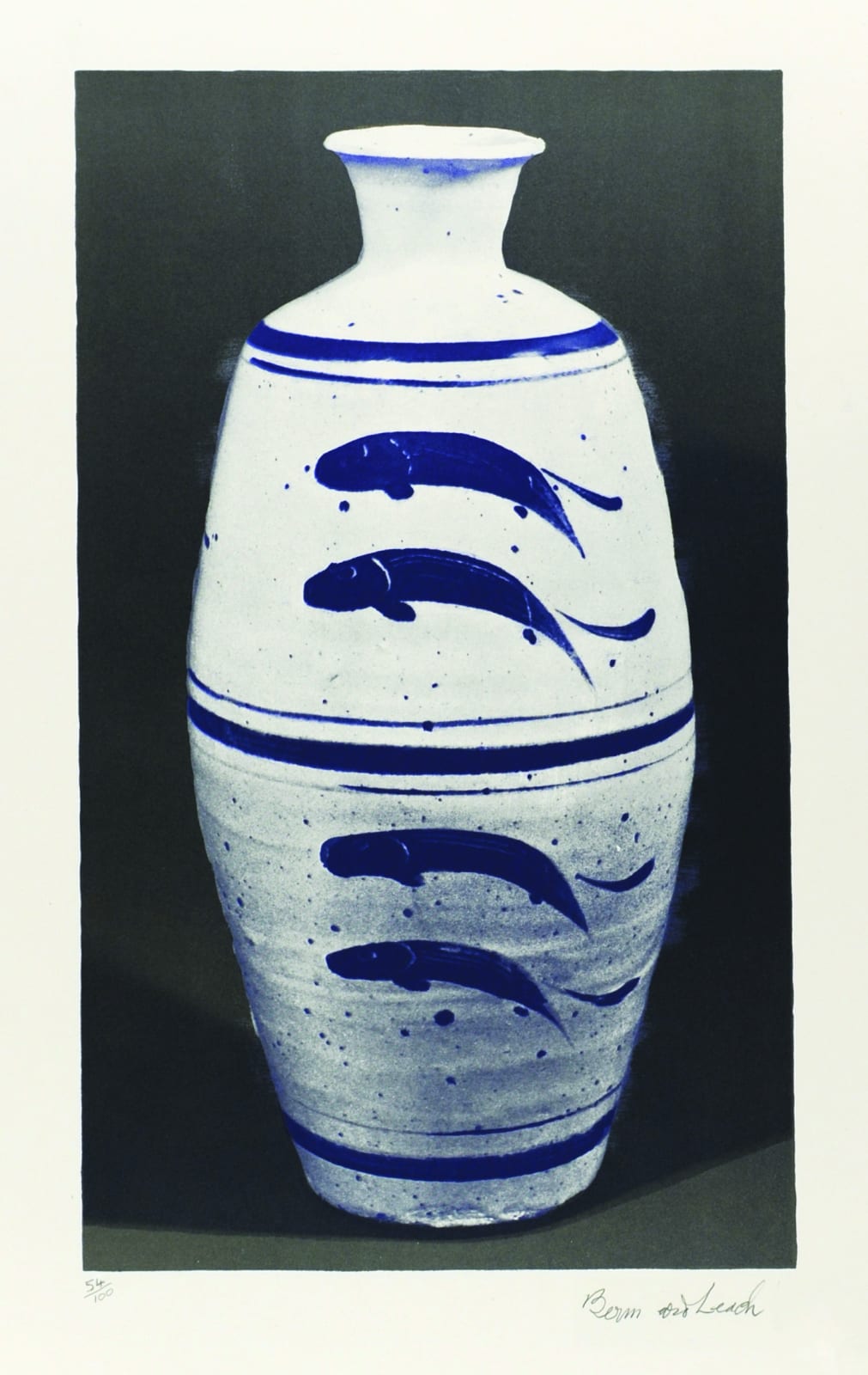 Bernard Leach, Fish Vase , 1974