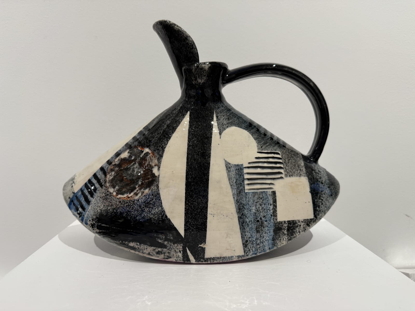 Paul Jackson , Black and White Rocking Jug