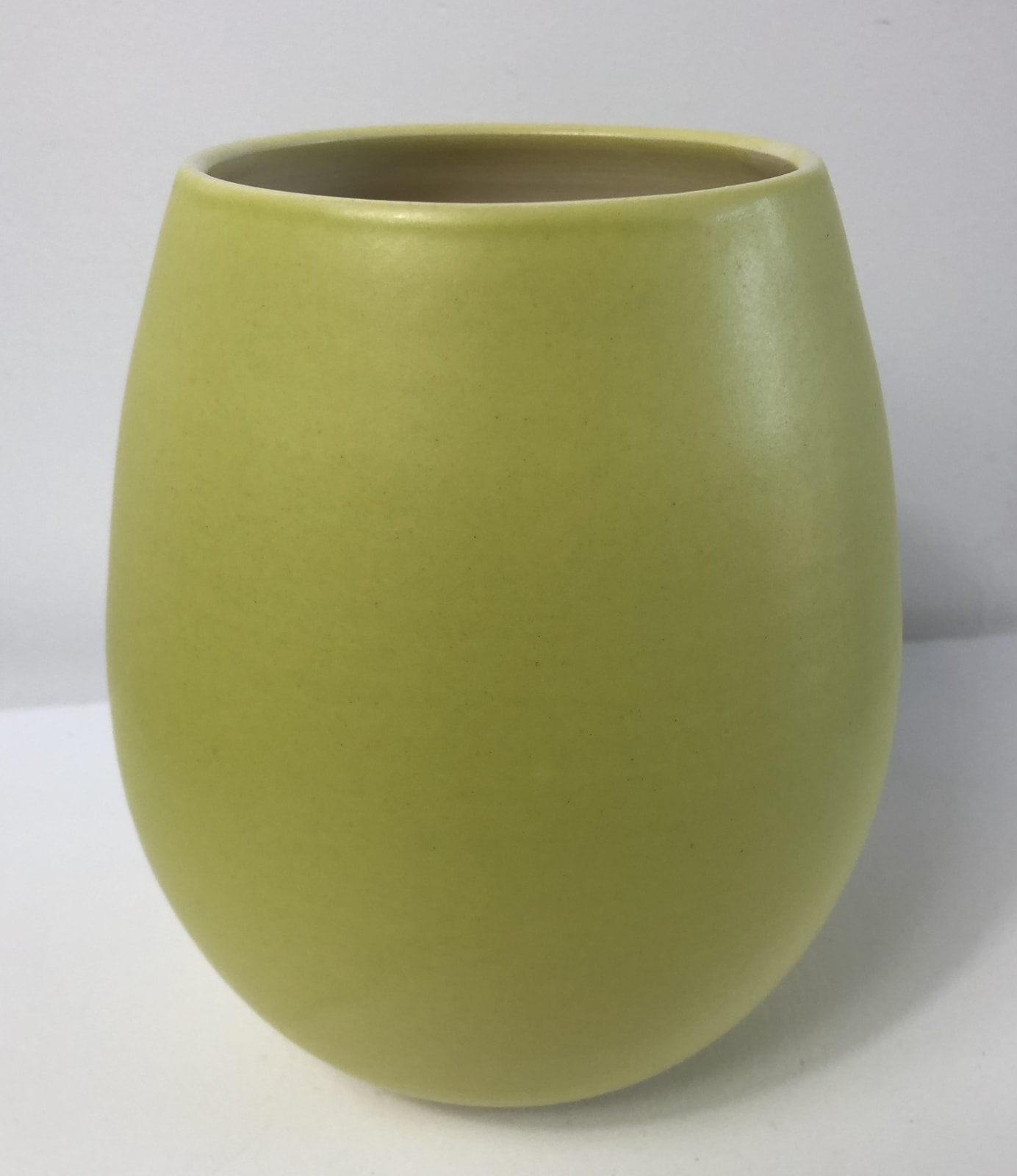Lucy Burley, Almond Green Oval vase