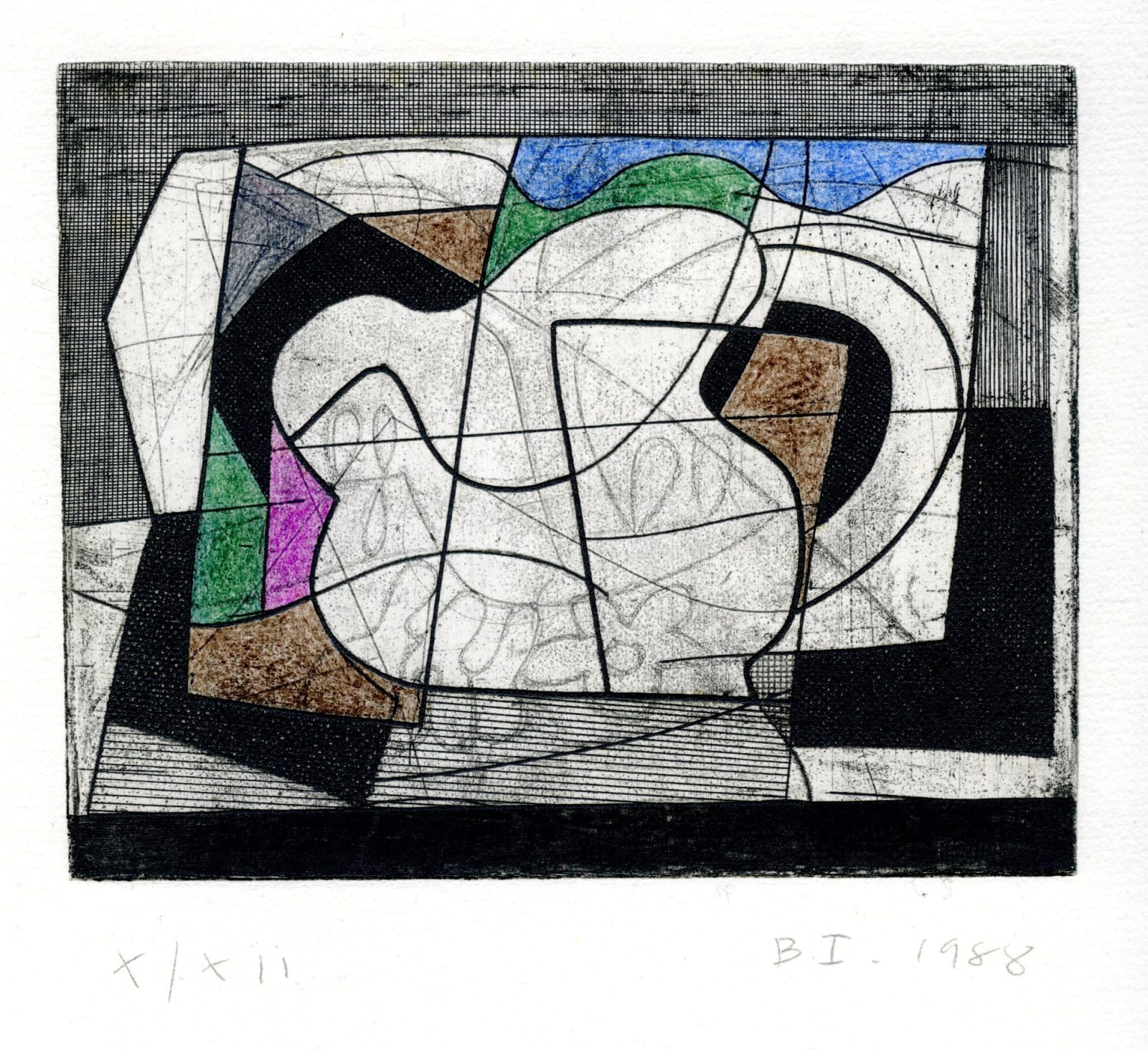 Bryan Ingham, Untitled Abstract, 1988