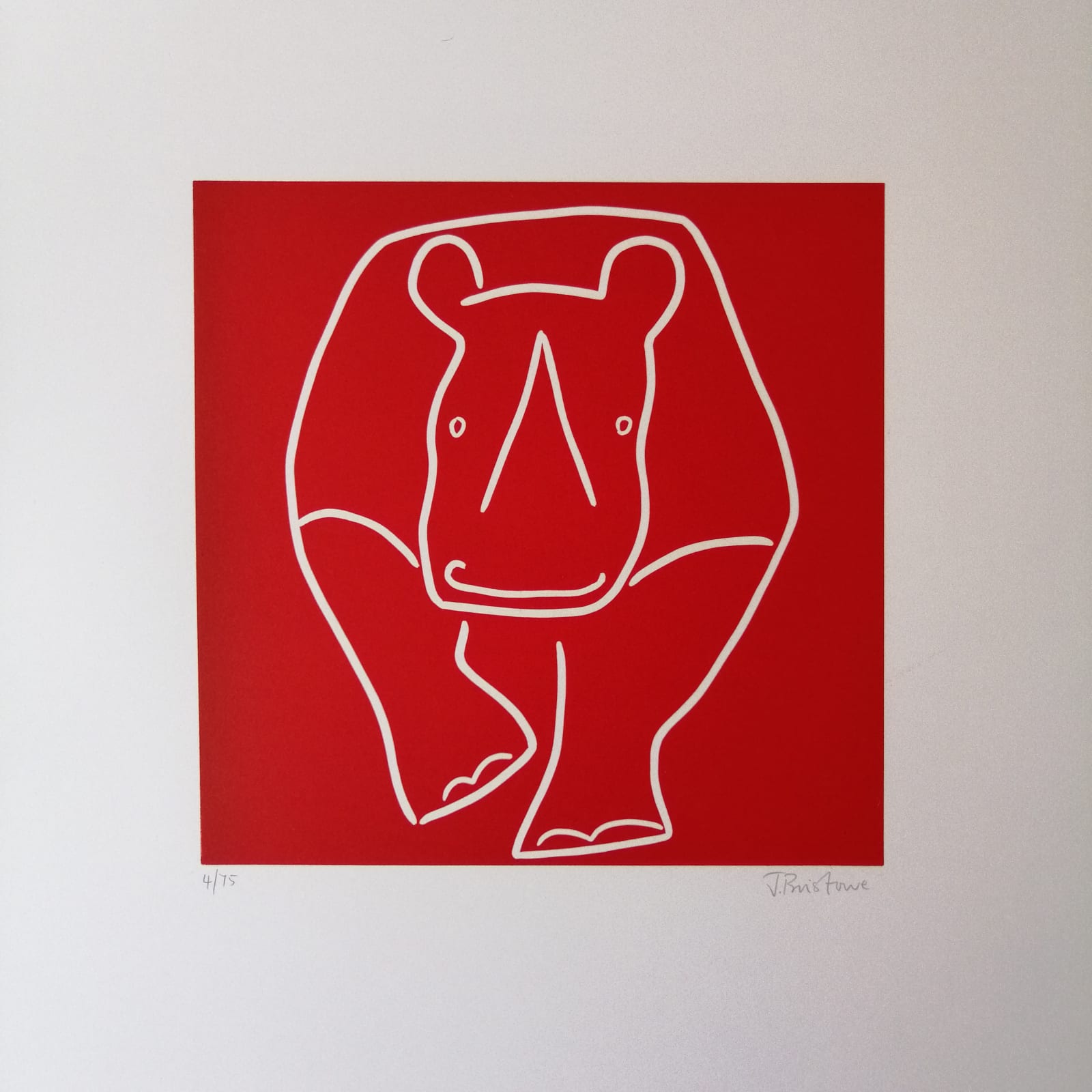 Jane Bristowe, Rhino Running, 2014