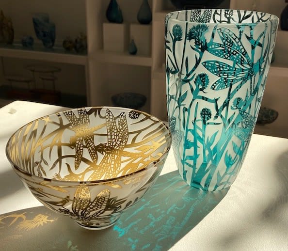 Colin & Louise Hawkins, Dragonfly Vase, 2020