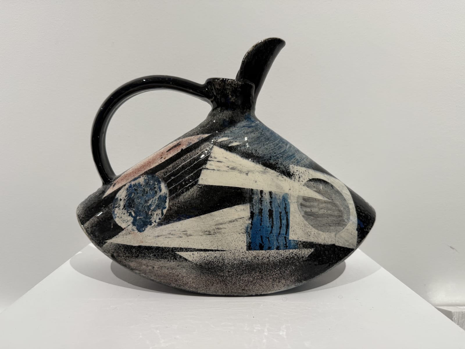 Paul Jackson , Black and White Rocking Jug