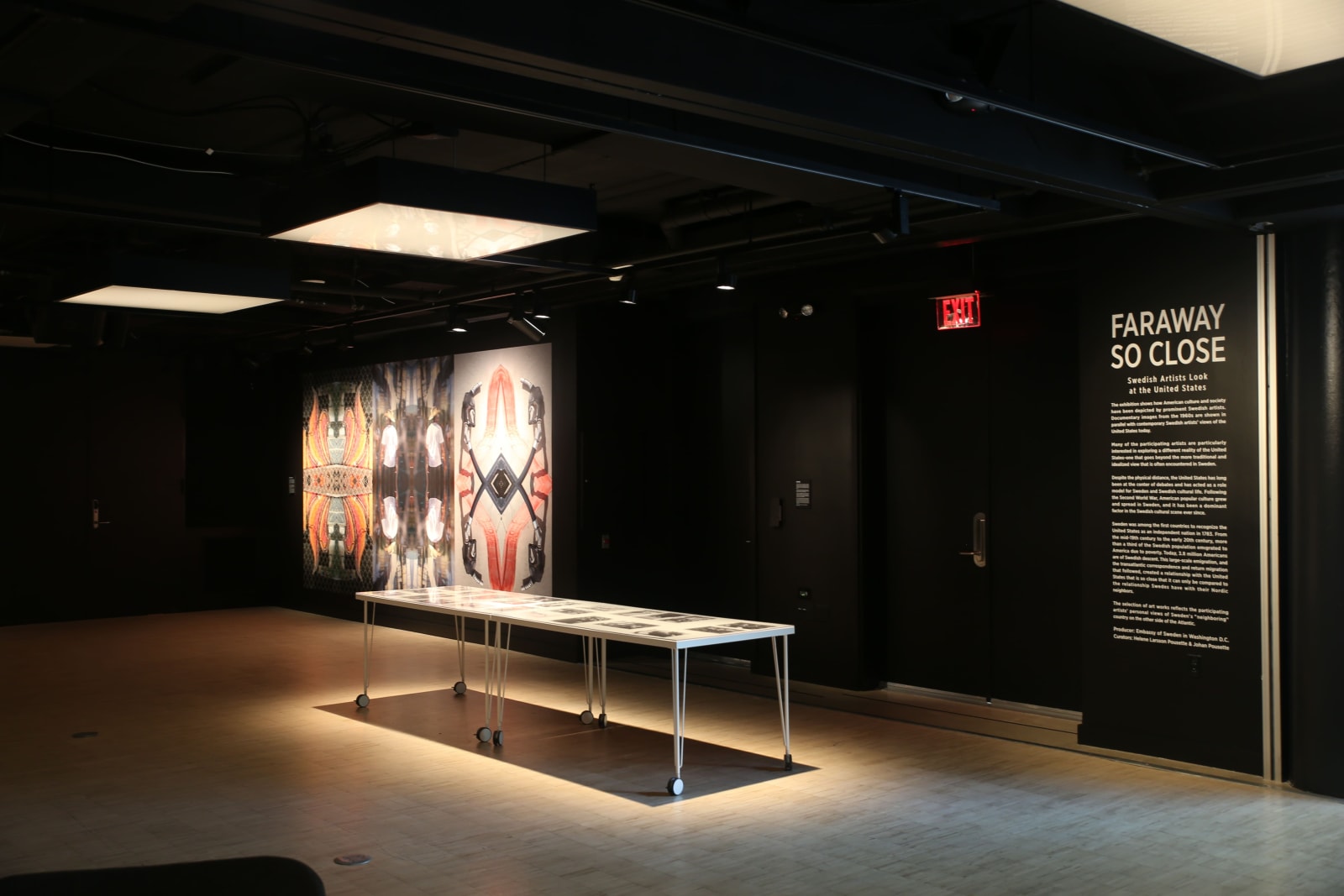 Installation view, Annika Elisabeth von Hausswolff, Faraway So Close at the House of Sweden, Washington, D.C, USA, 2022.