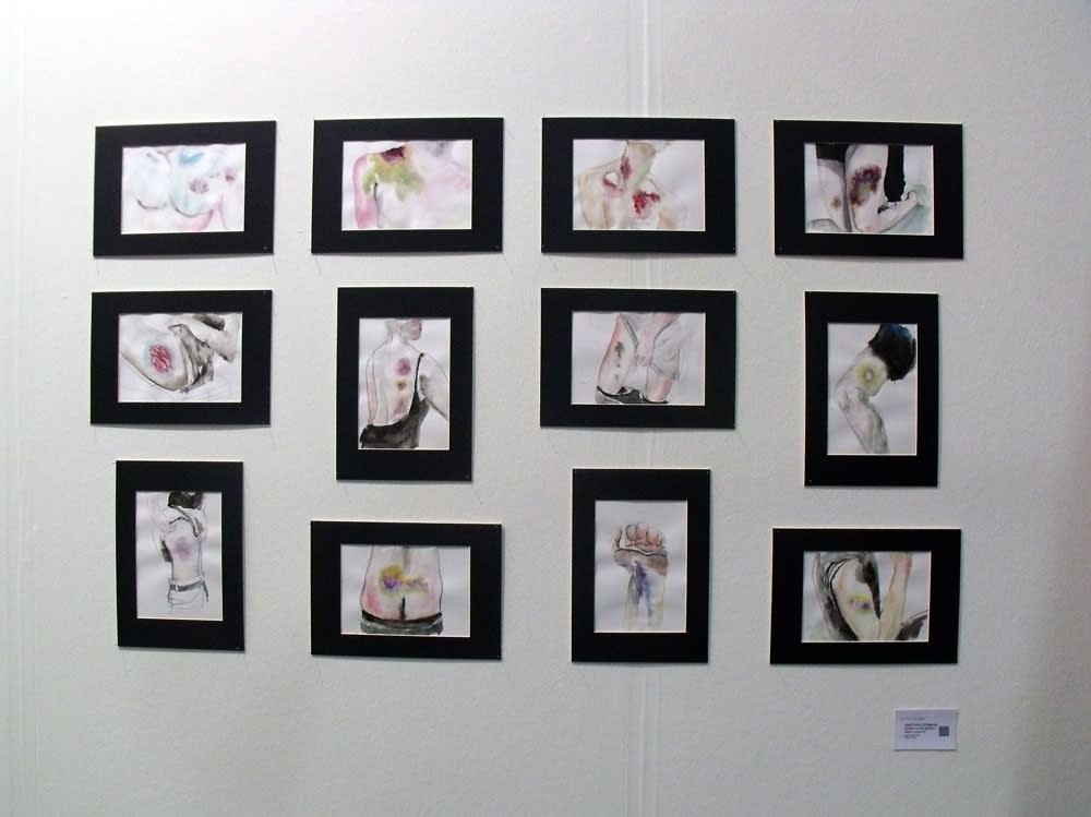Anastasia Potemkina works from the project "A few words about civility" at the gallery's stand