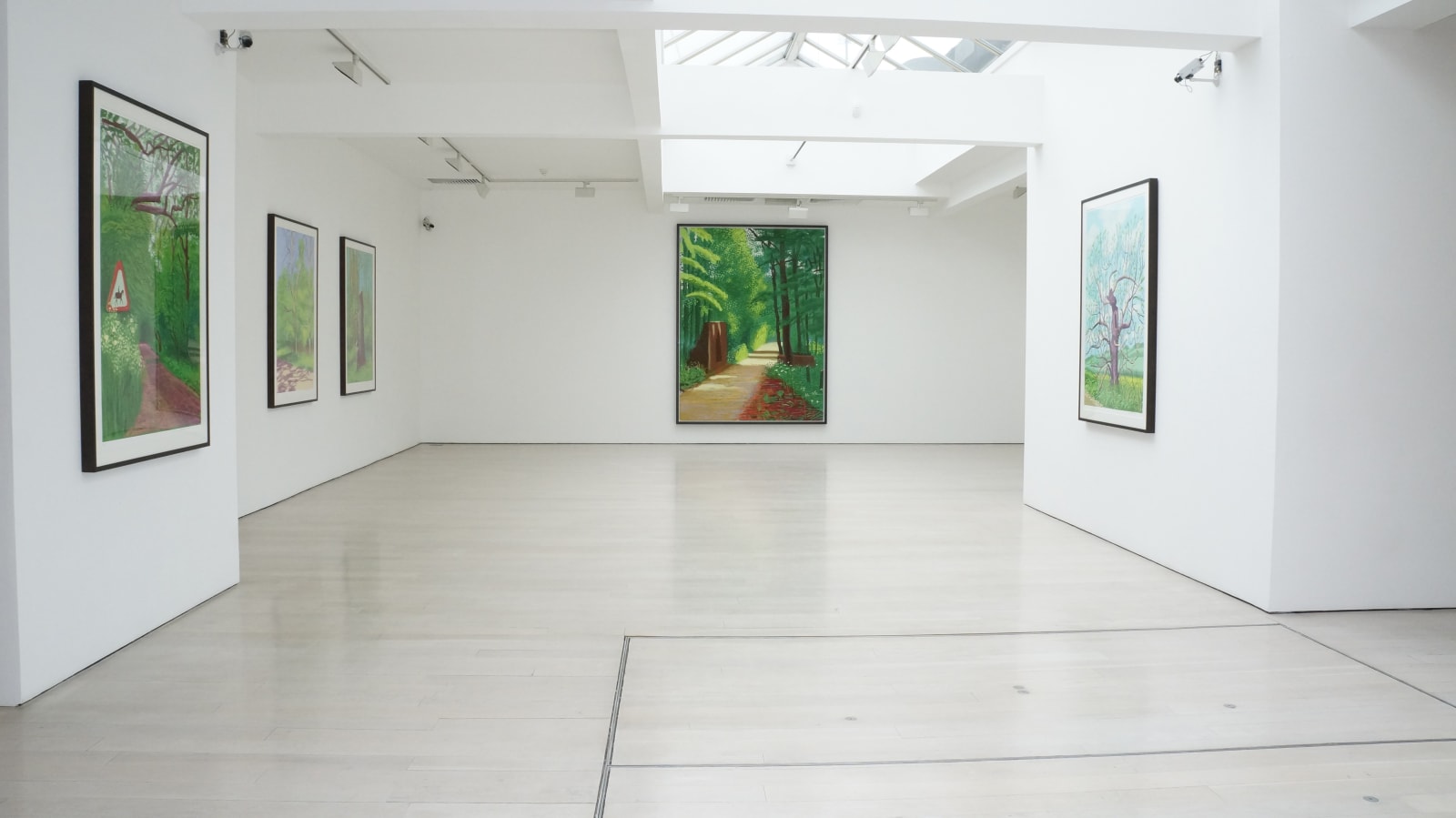 David Hockney installation image @ Annely Juda Fine Art 2015