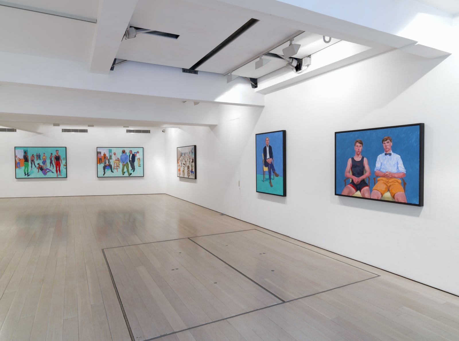 David Hockney installation image @ Annely Juda Fine Art 2015