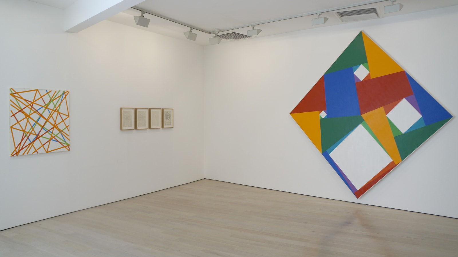 Summer Show @ Annely Juda Fine Art 2014. Roger Ackling, Anthony Caro, Nigel Hall, David Hockney, David Nash and Yuko Shiraishi.
