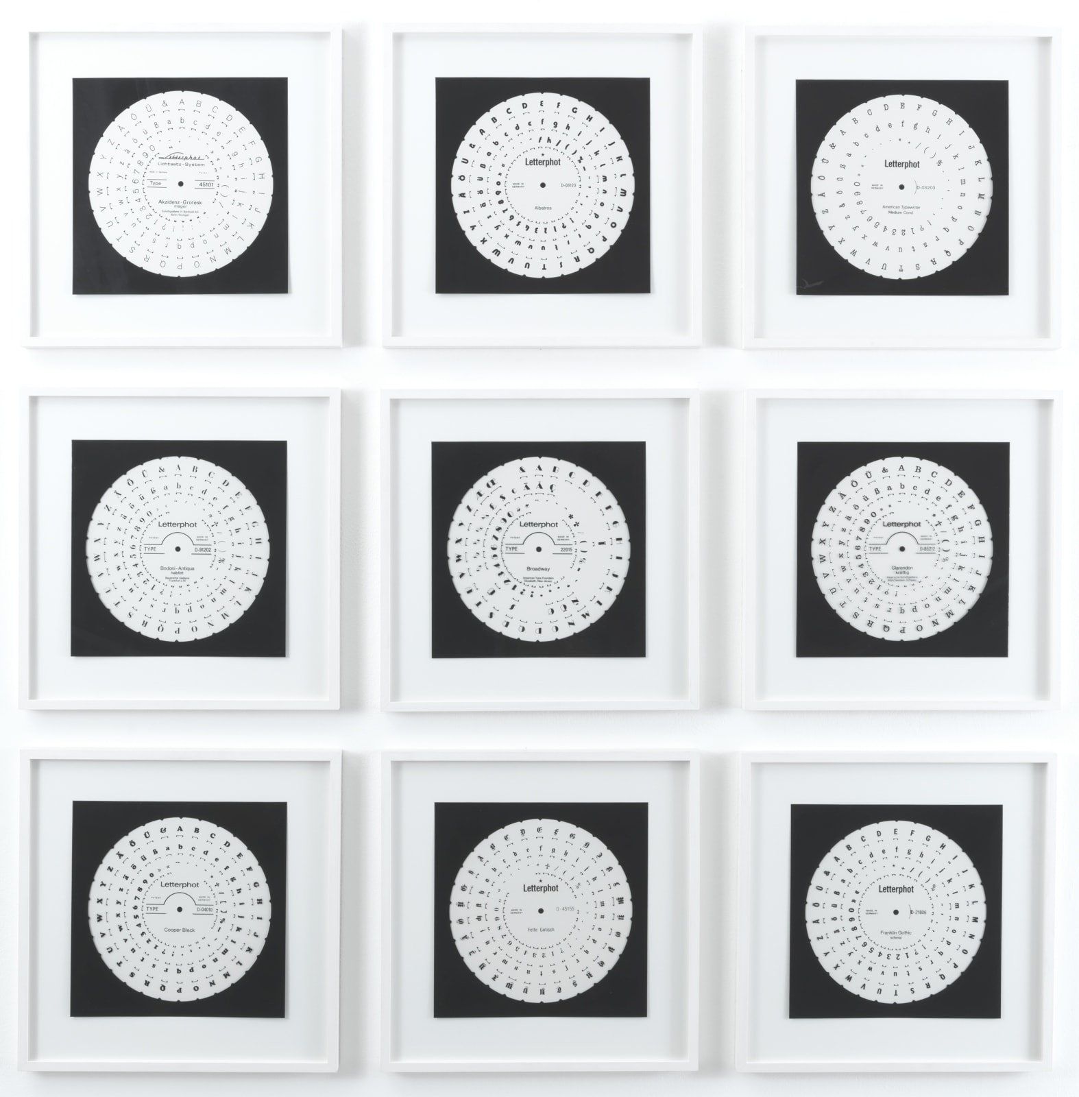 Philipp Goldbach, Phototype (Diatype) 1-9, 2011