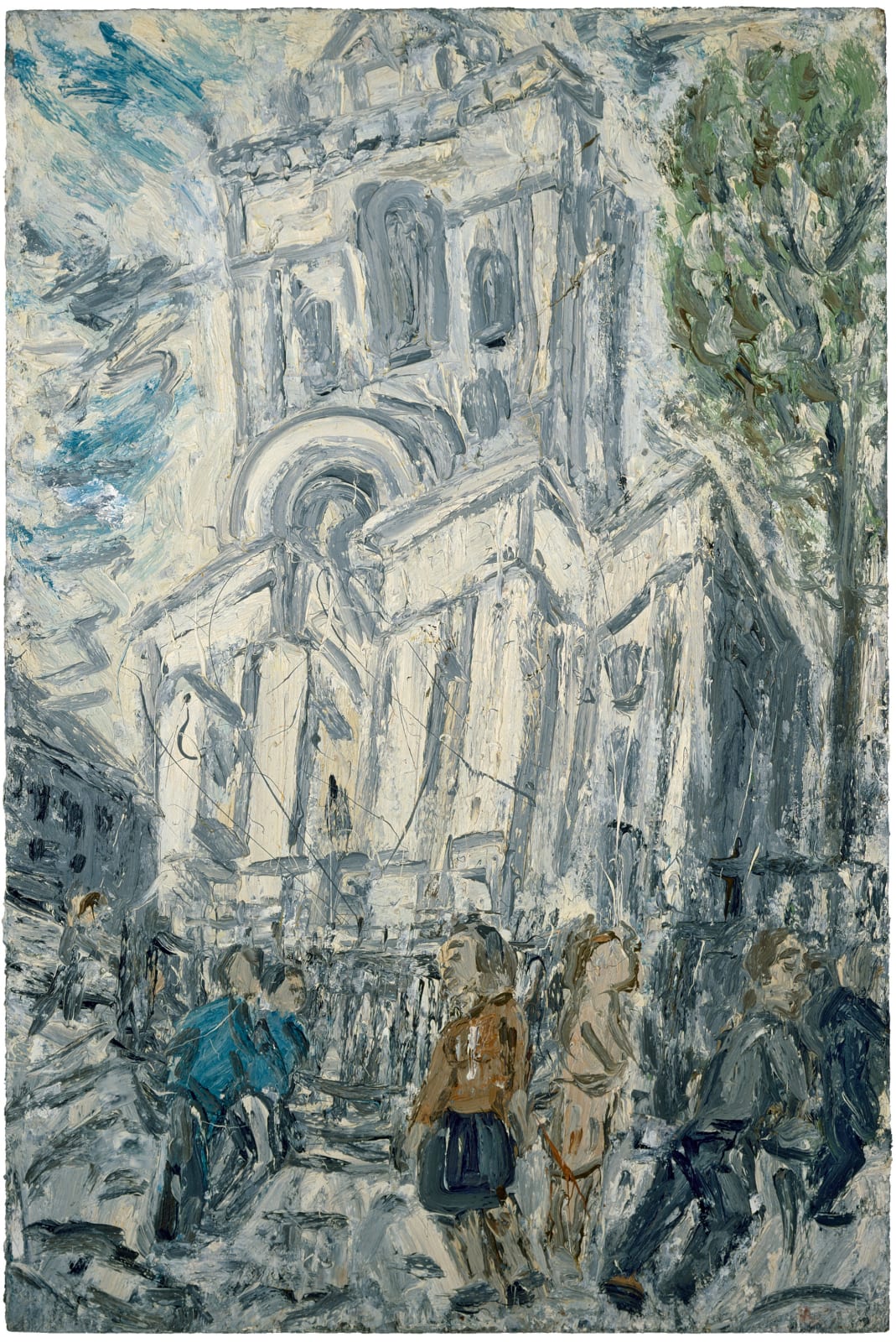 Leon Kossoff, Christ Church, Spitalfields, Early Summer, 1992