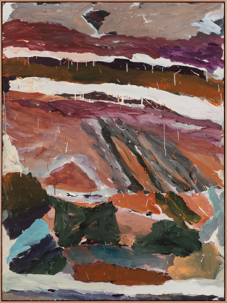 'Opening and closing, the river mouth', 124.5 x 92.5 cm