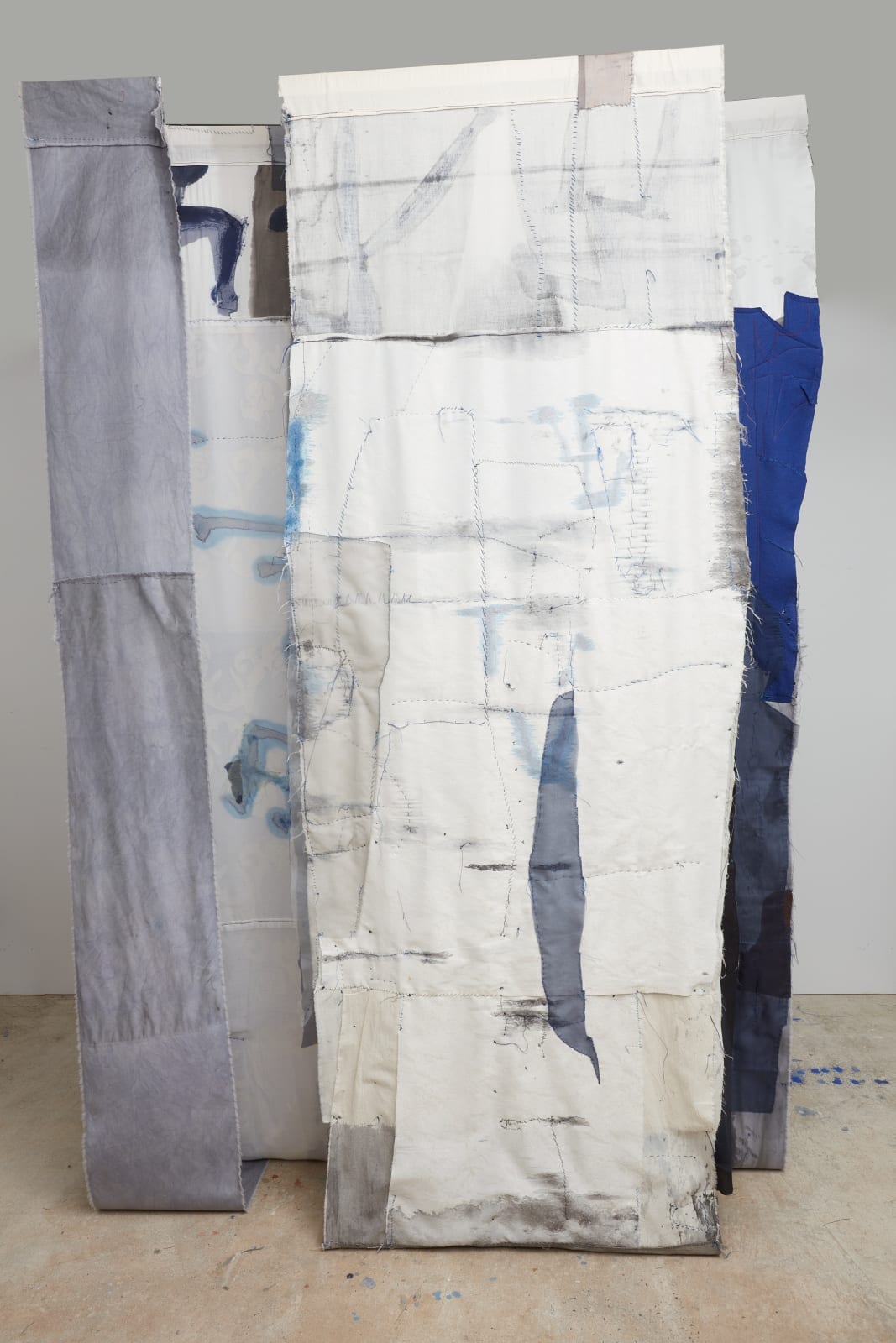 Kate Dorrough 'Recollections' (back), textile, sewing, hand stitching, fabric dye and fabric paints, 240 x 164 x 120 cm