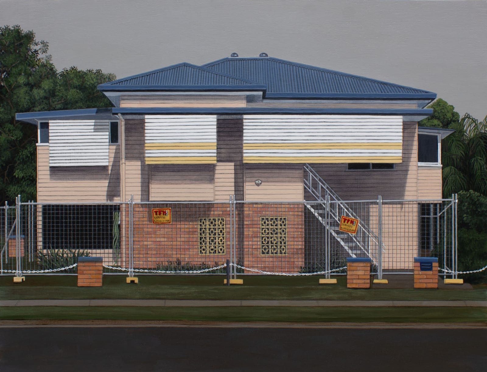 Robyn Sweaney 'The Red Zone' acrylic on board, 50 x 60 cm (framed) Finalist in the Wynne Prize 2025