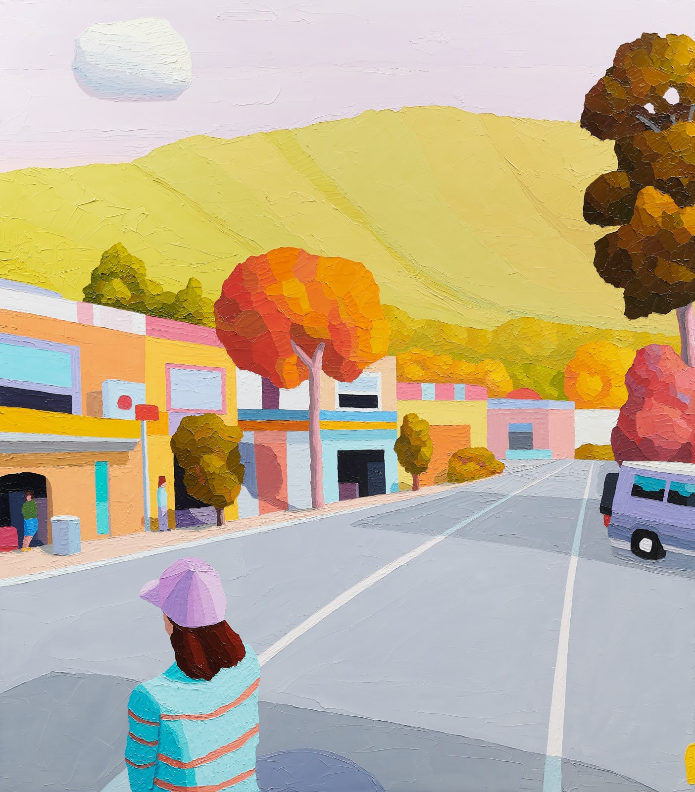 Mountain Side oil on linen, 137 x 122 cm