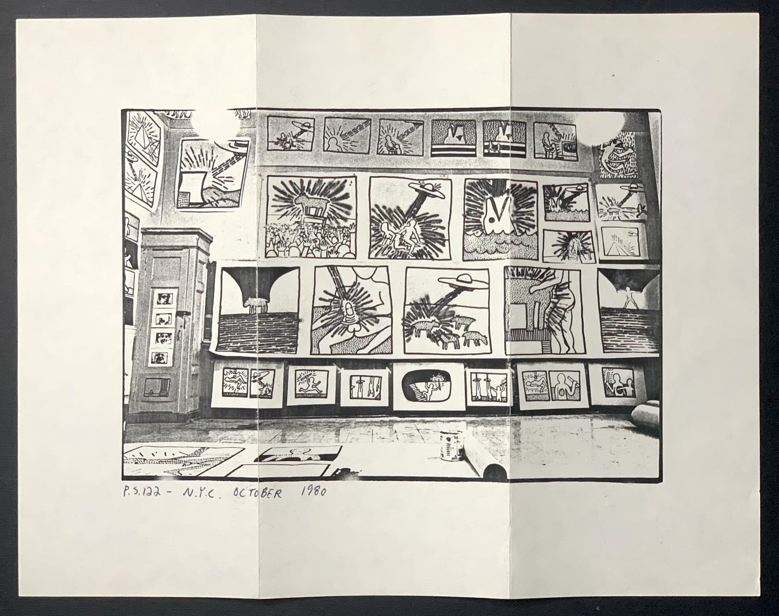 Keith Haring, P.S. 122 Open Studio Xerox (October 1980), 1980 