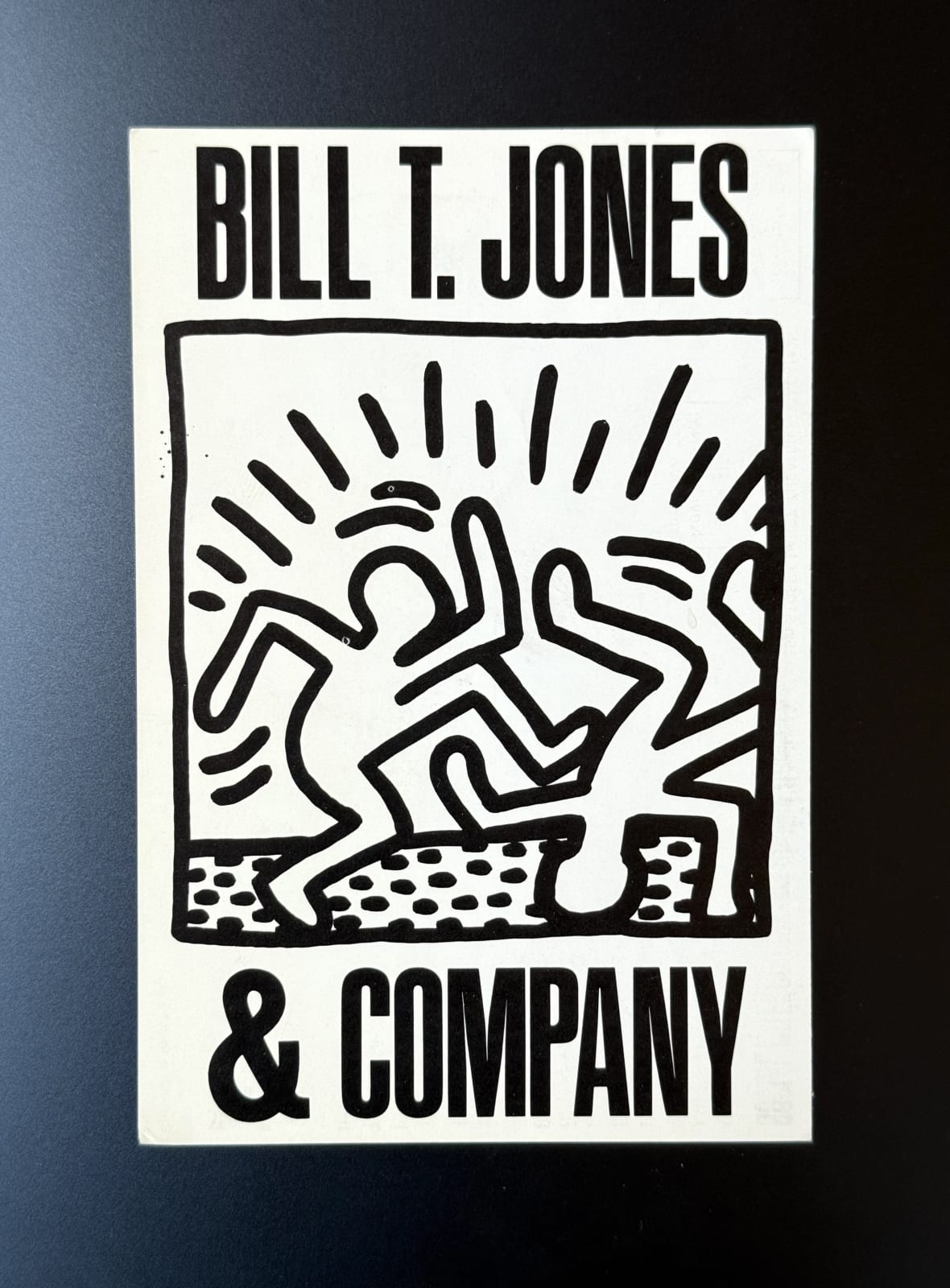 Keith Haring, BILL T. JONES & COMPANY ('SOCIAL INTERCOURSE: PILGRIM'S PROGRESS' SHOW ANNOUNCEMENT), 1982