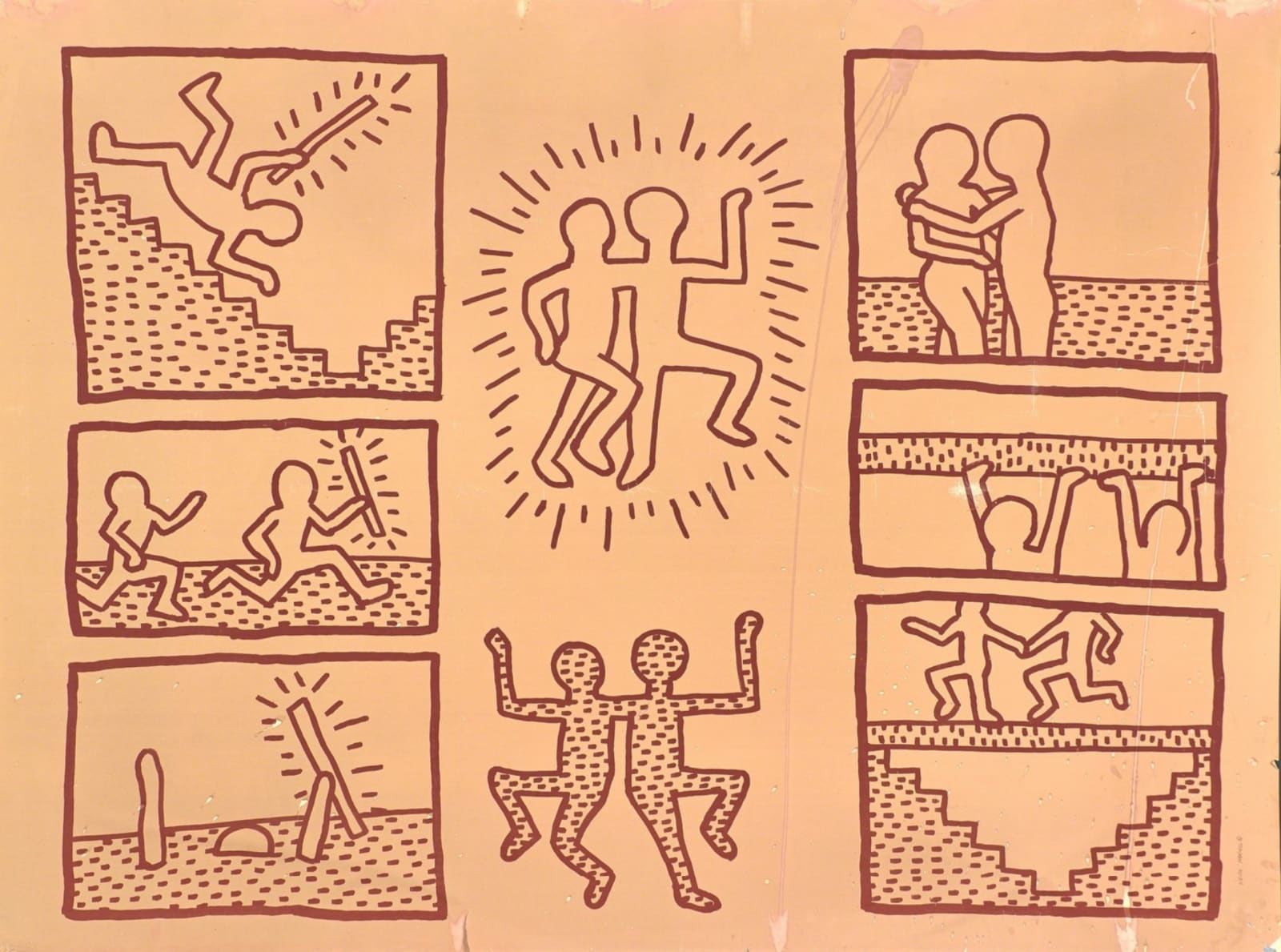 Keith Haring, UNTITLED ('BLUEPRINT' JAN 15, 1981), 1981