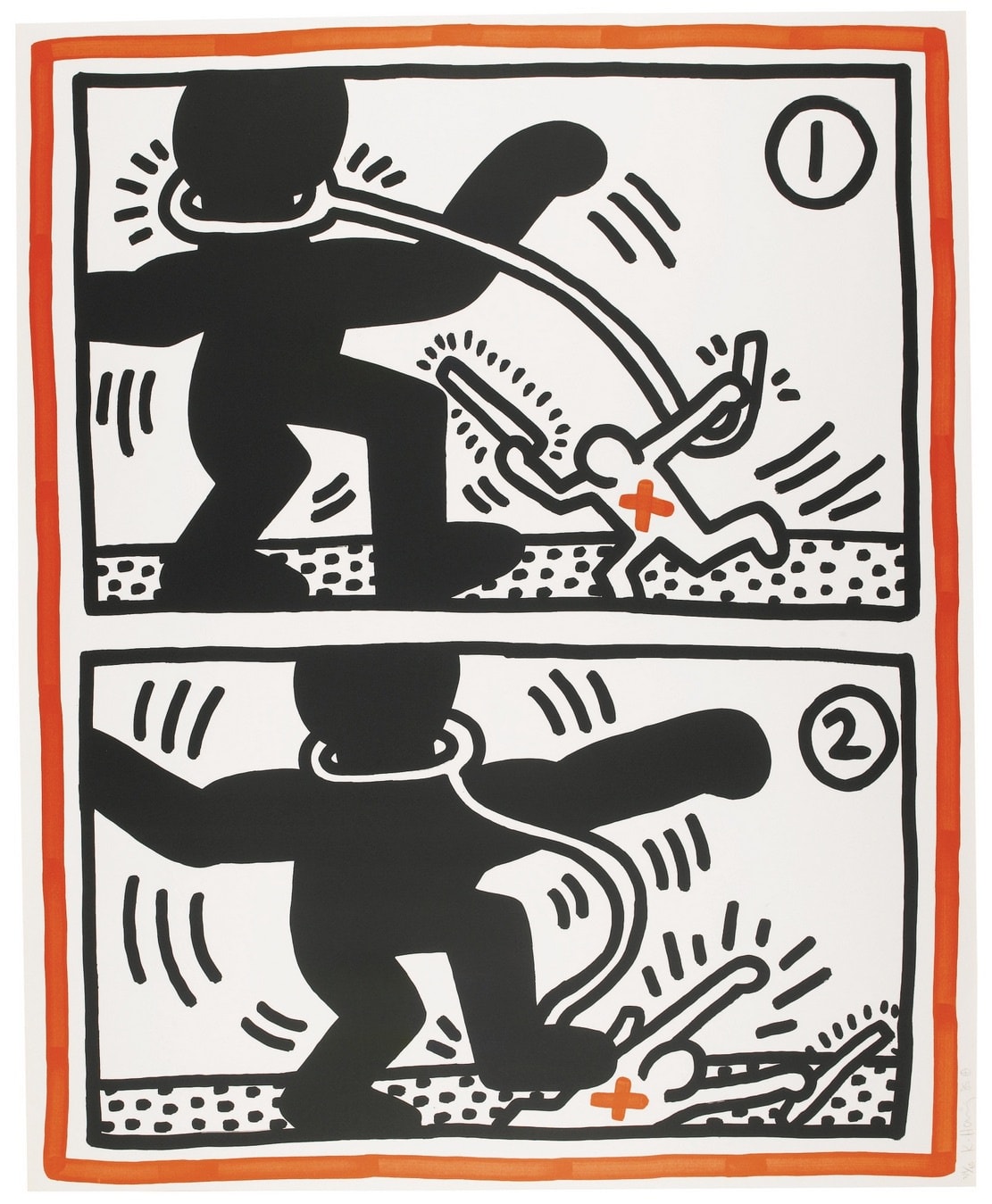 Keith Haring, Untitled 3 ('Free South Africa'), 1985