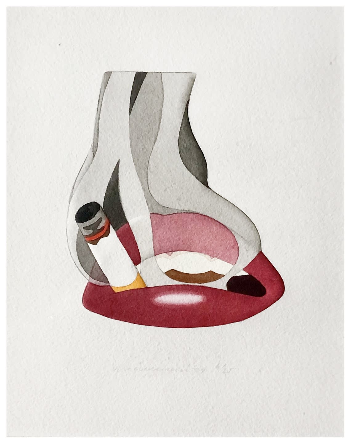 Tom Wesselmann, Embossed Smoker, 1979