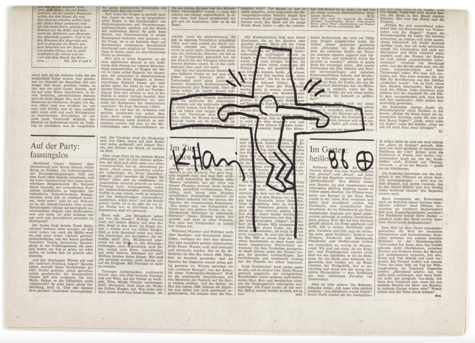Keith Haring, Crucifixion, 1986