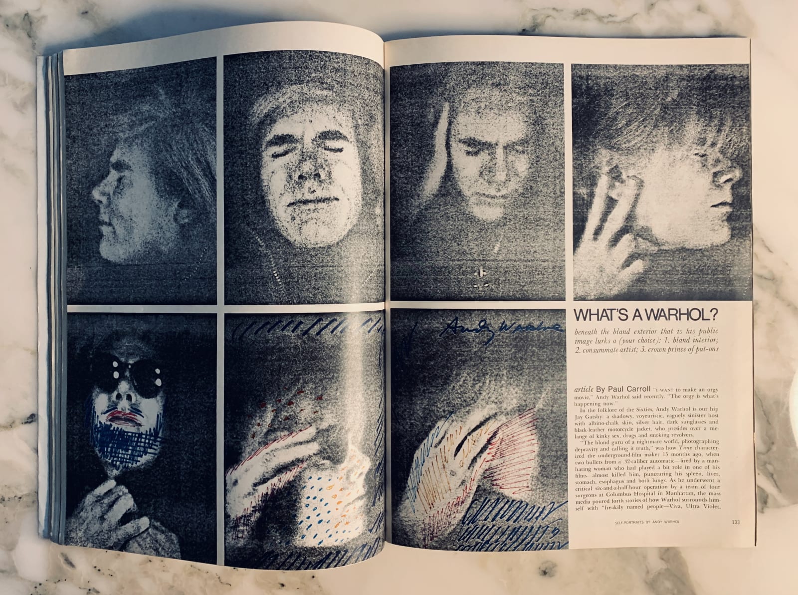 Andy Warhol, Self-Portrait ('What's a Warhol'), 1969