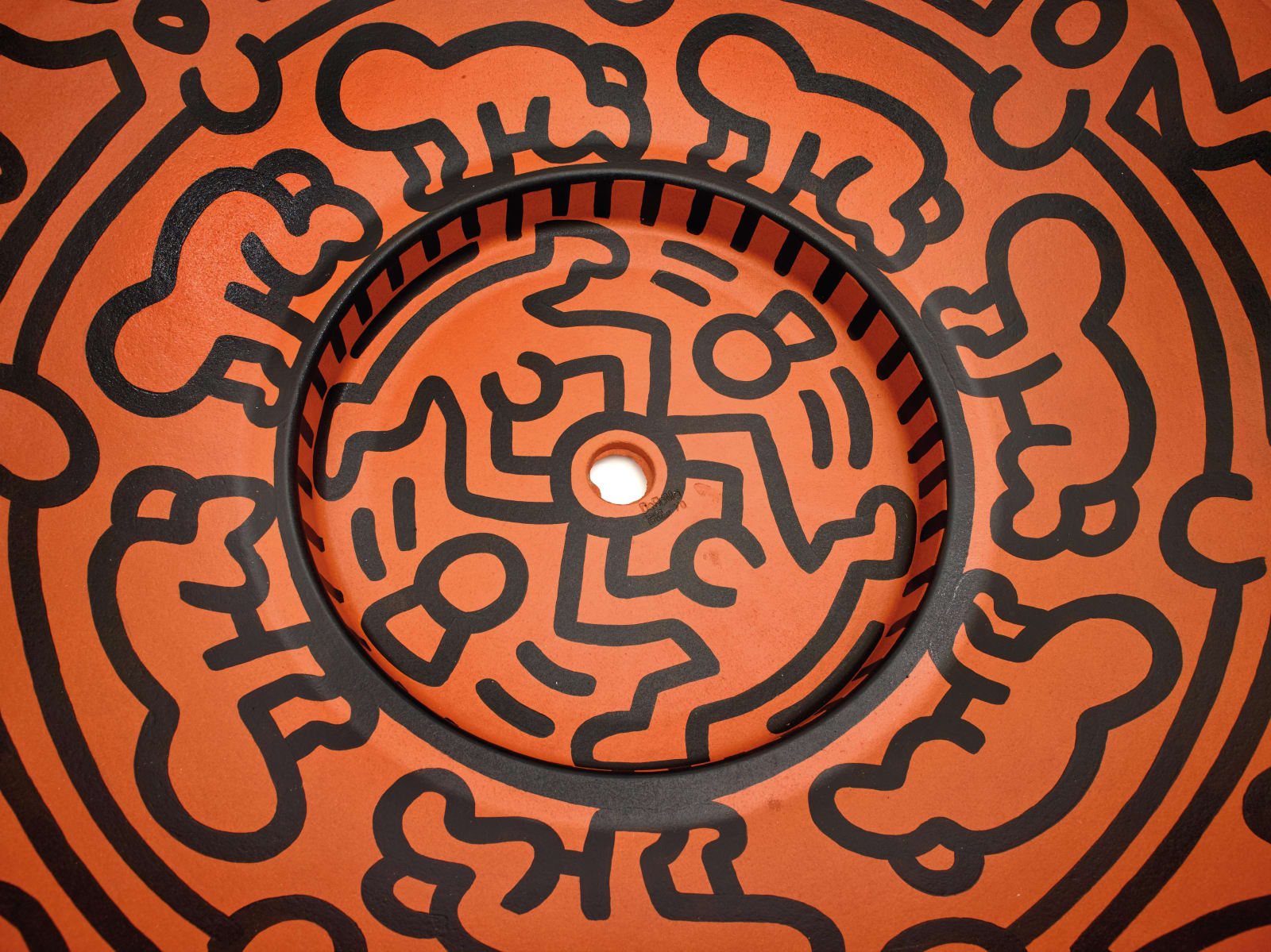 Keith Haring, Untitled (Gallery 121 | Terracotta Centrepiece), 1989